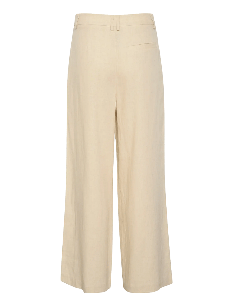 Saint Tropez - EstelleSZ Pants - hørbukser - fog melange - 2