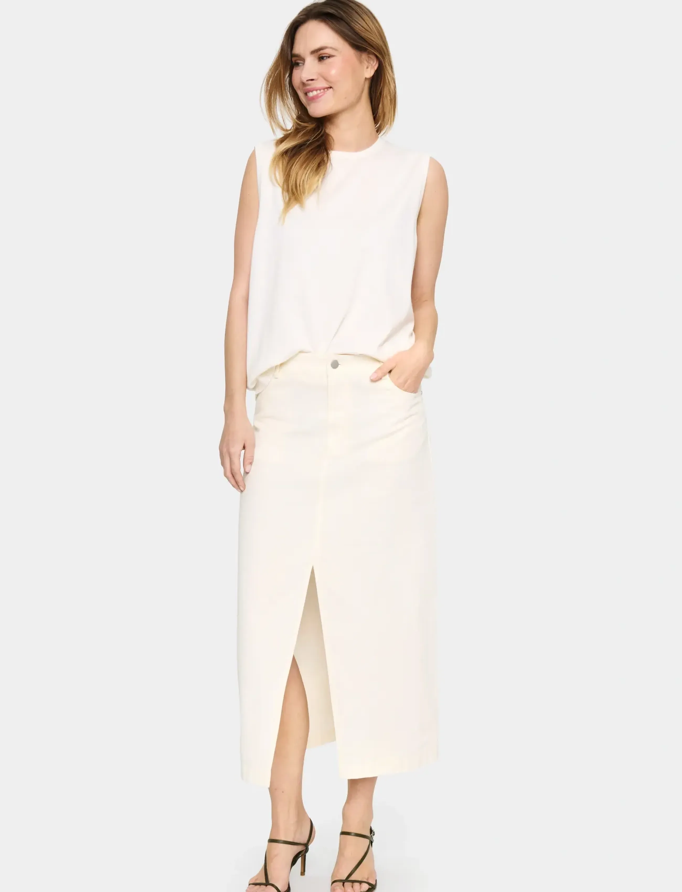 Saint Tropez - DikiSZ Skirt - midi-röcke - ice - 3