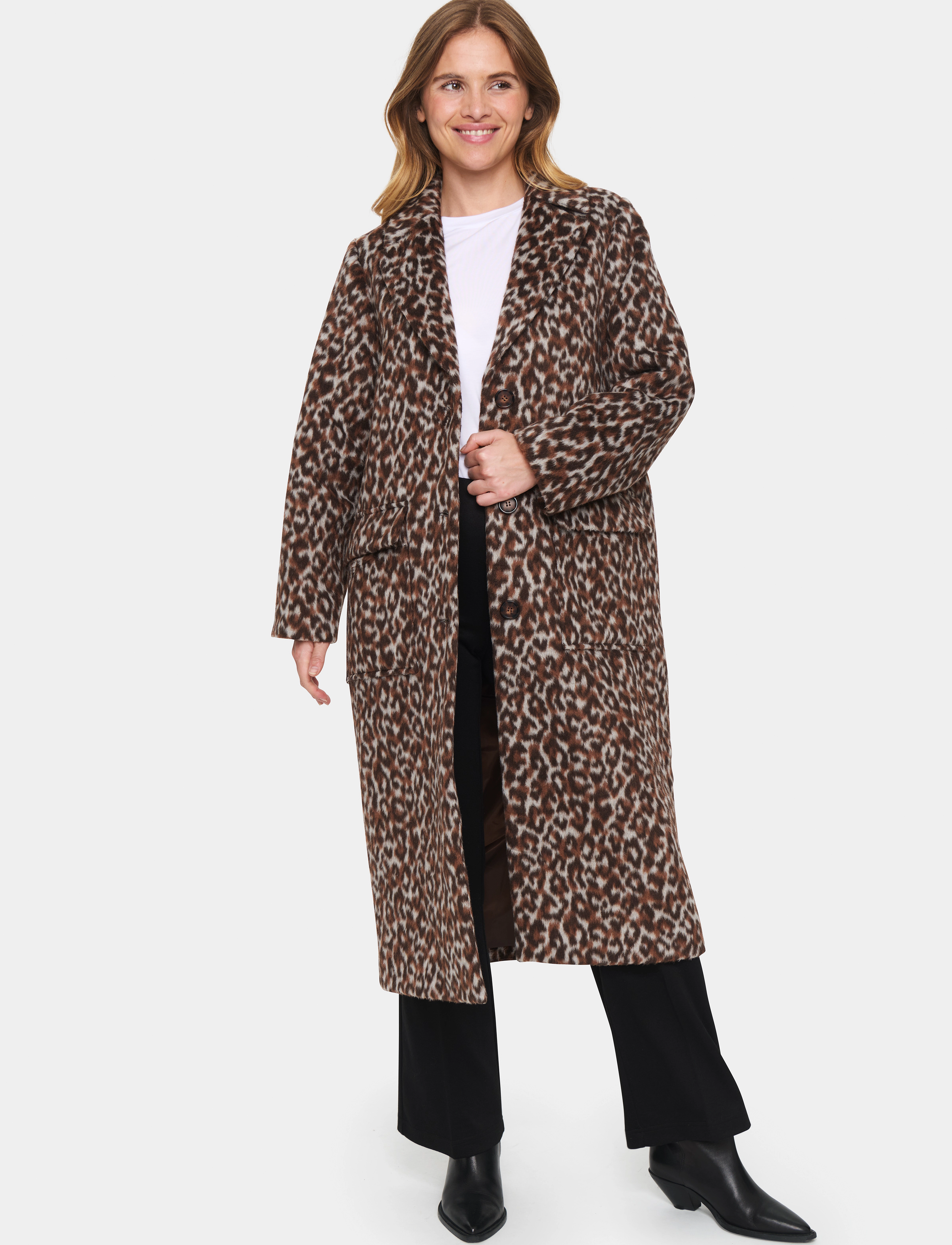 Saint Tropez - FideliSZ Coat - wollen jassen - chocolate brown - 4