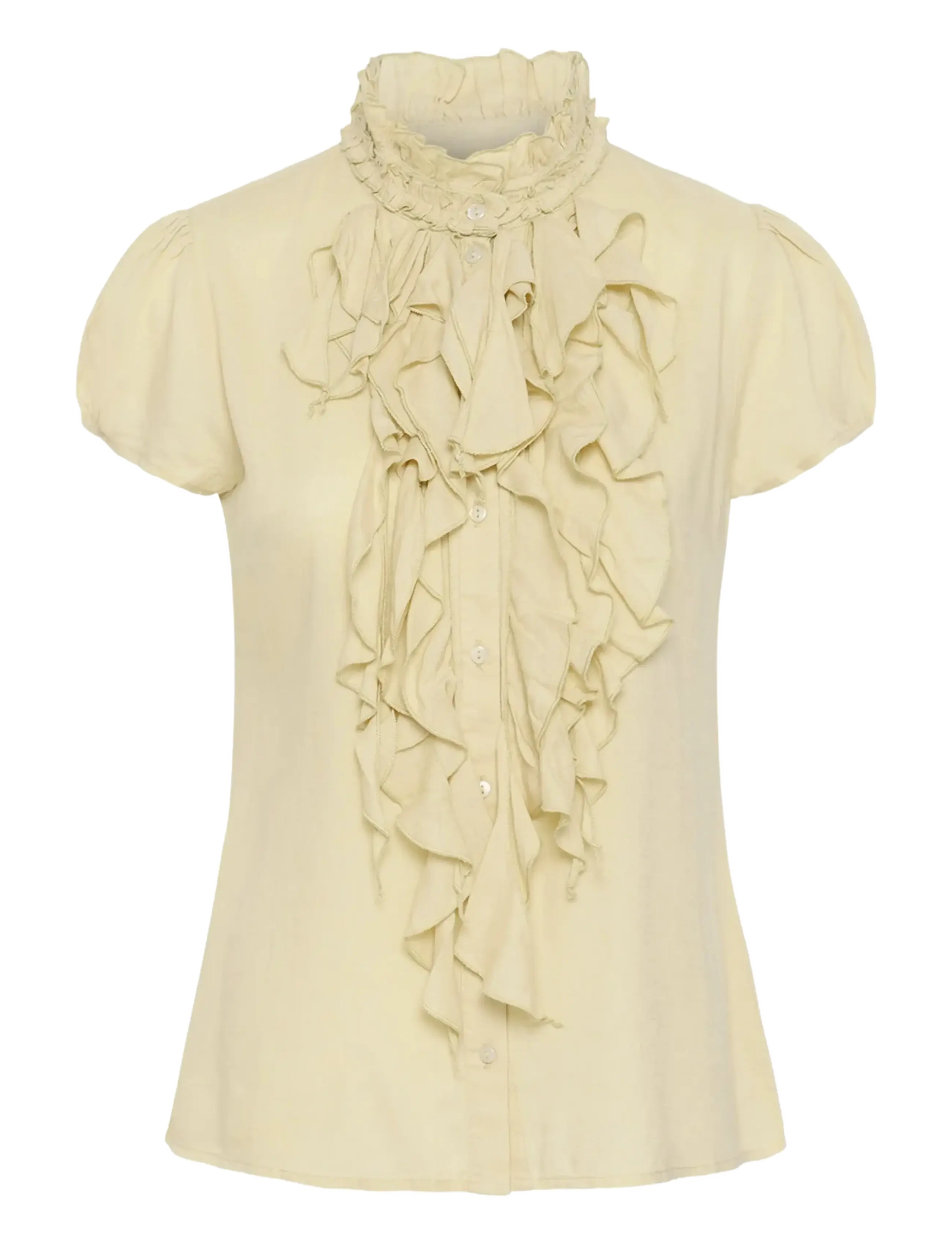 Saint Tropez ElliSZ SS Shirt - Nouveautes - CASTLE WALL / yellow