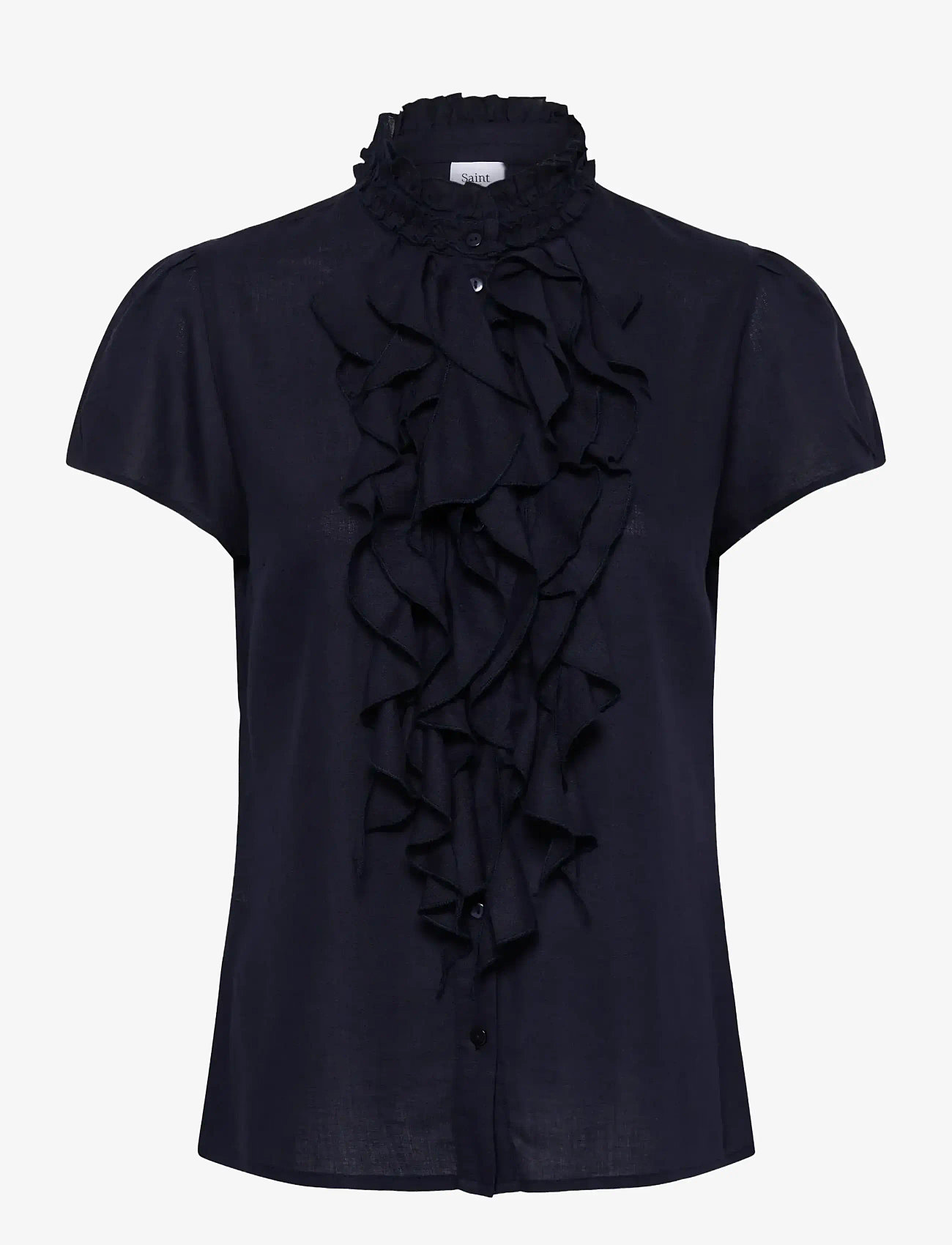 Saint Tropez - ElliSZ SS Shirt - kortärmade blusar - night sky - 1