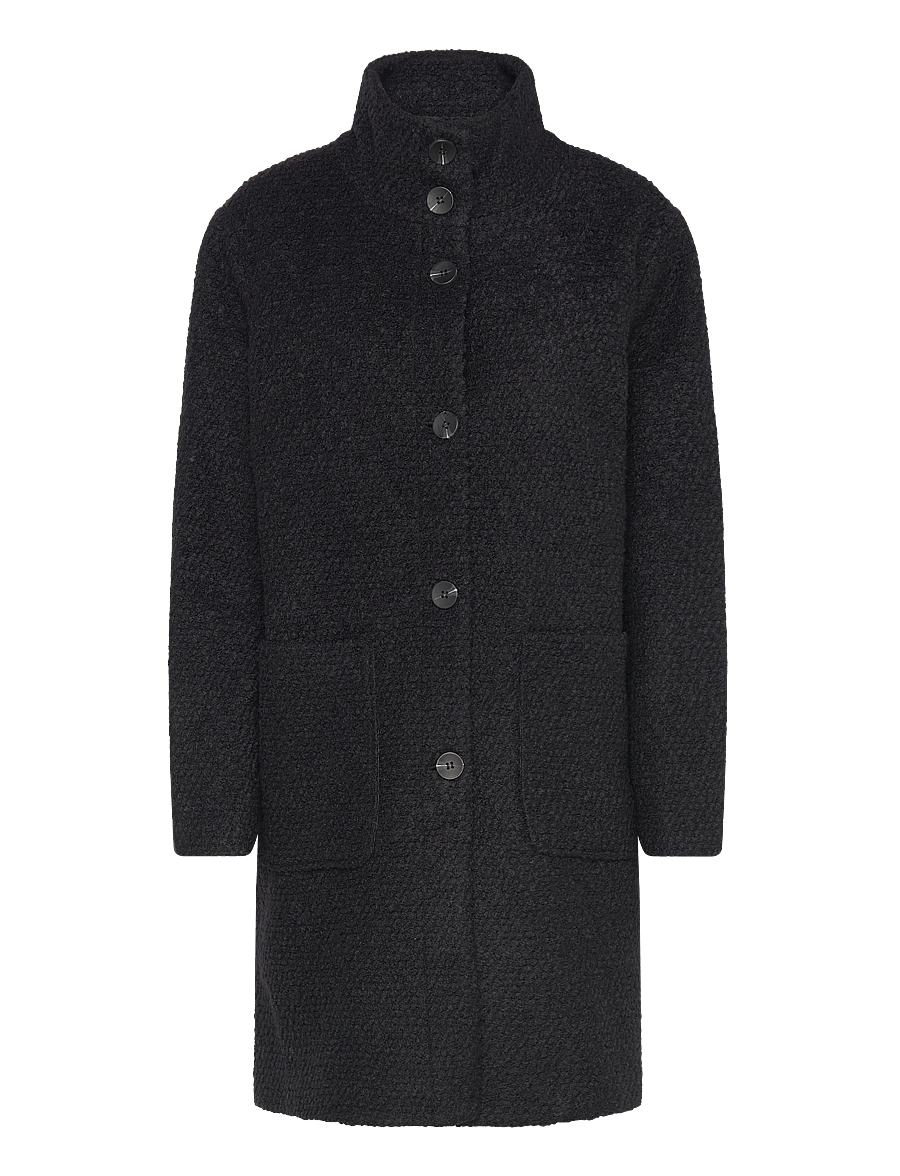 Saint Tropez - FerddySZ Wool Coat - talvejoped - black - 1