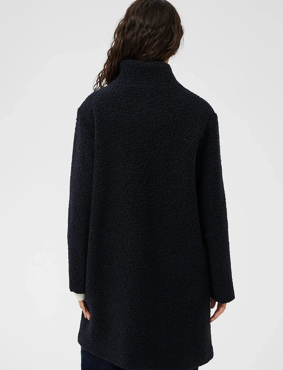 Saint Tropez - FerddySZ Wool Coat - talvejoped - black - 4