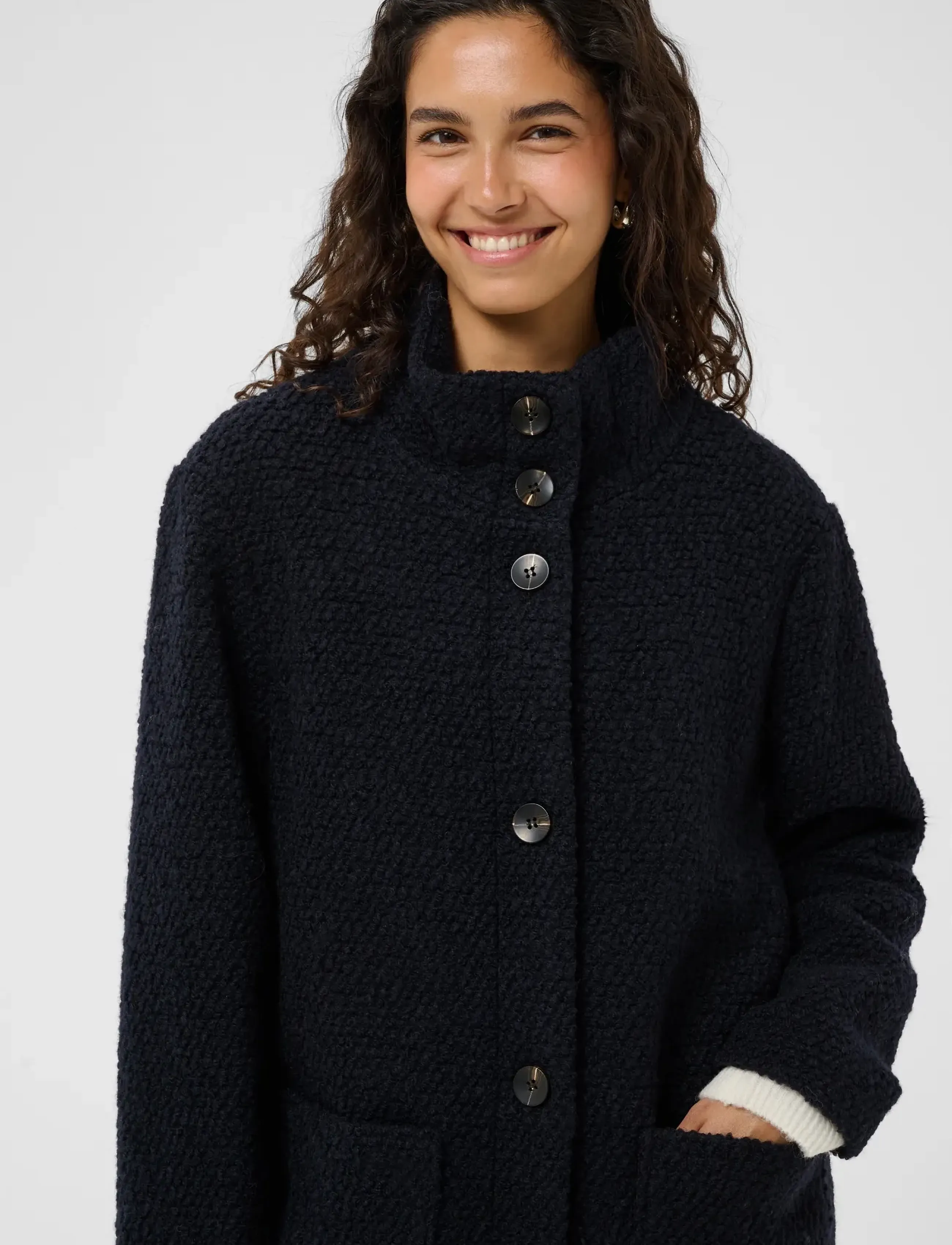 SAINT TROPEZ Ferddysz Wool Coat kappor & rockar dam – bild 5