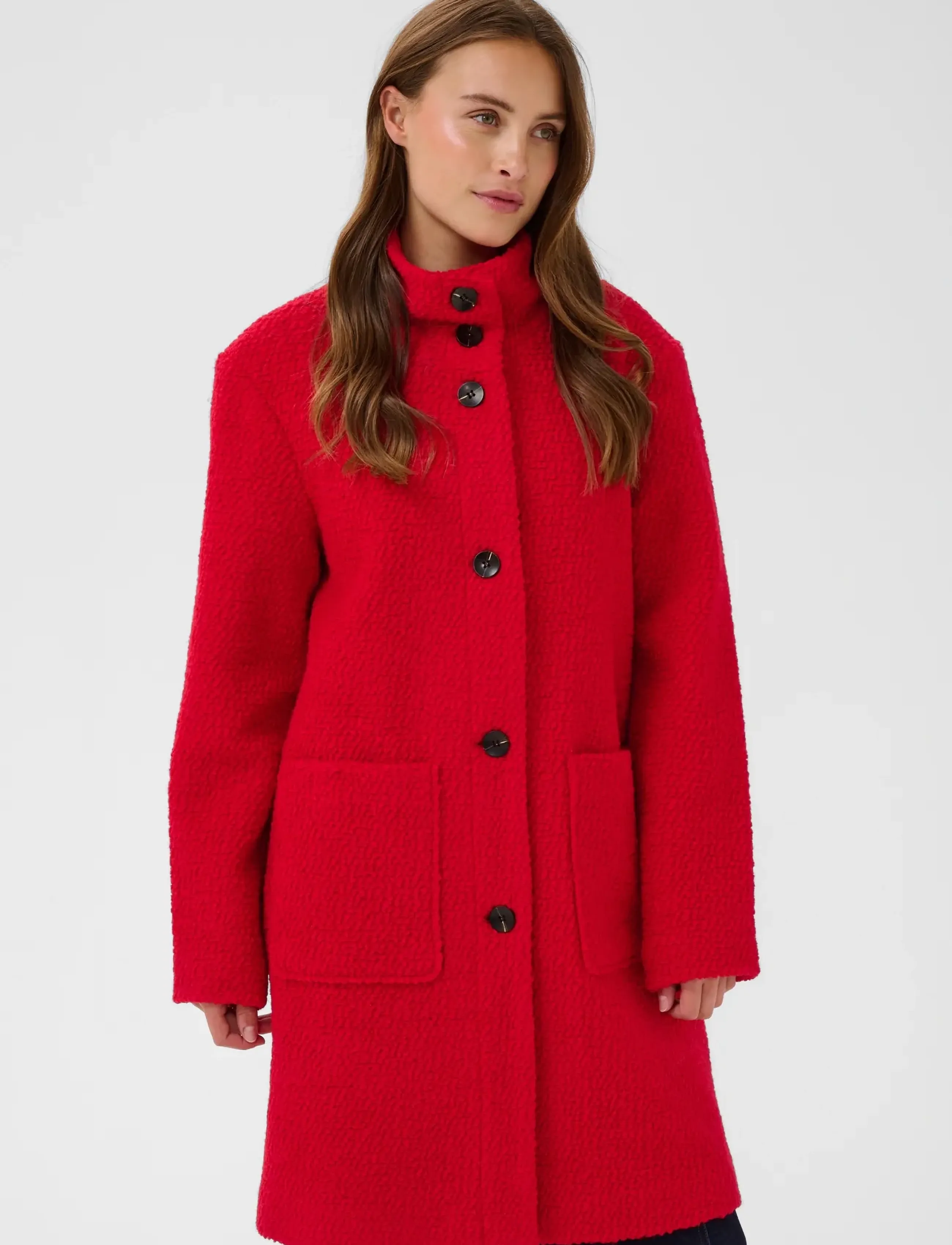 Saint Tropez FerddySZ Wool Coat - Winterjacken - CHINESE RED / red