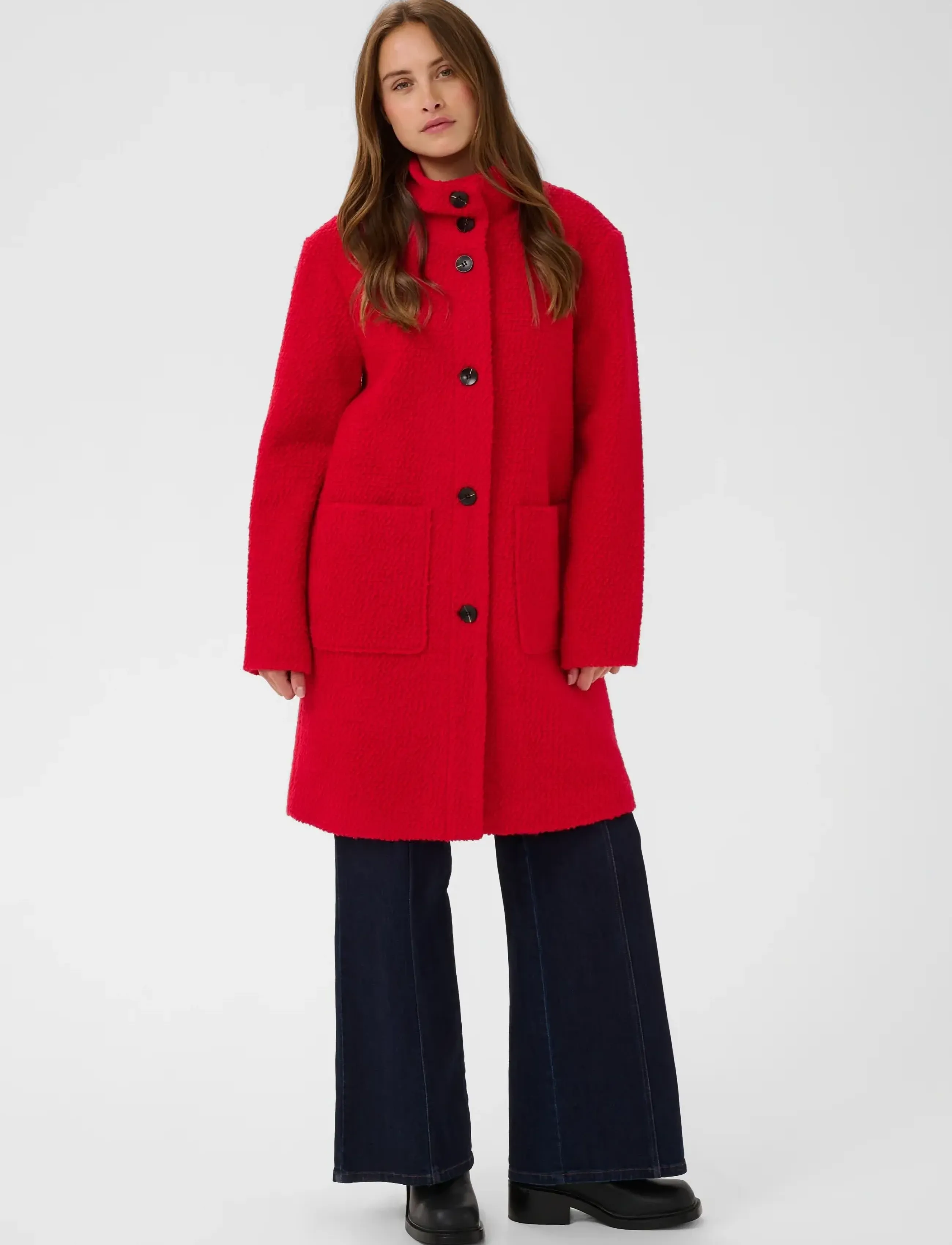 Saint Tropez - FerddySZ Wool Coat - winterjacken - chinese red - 3