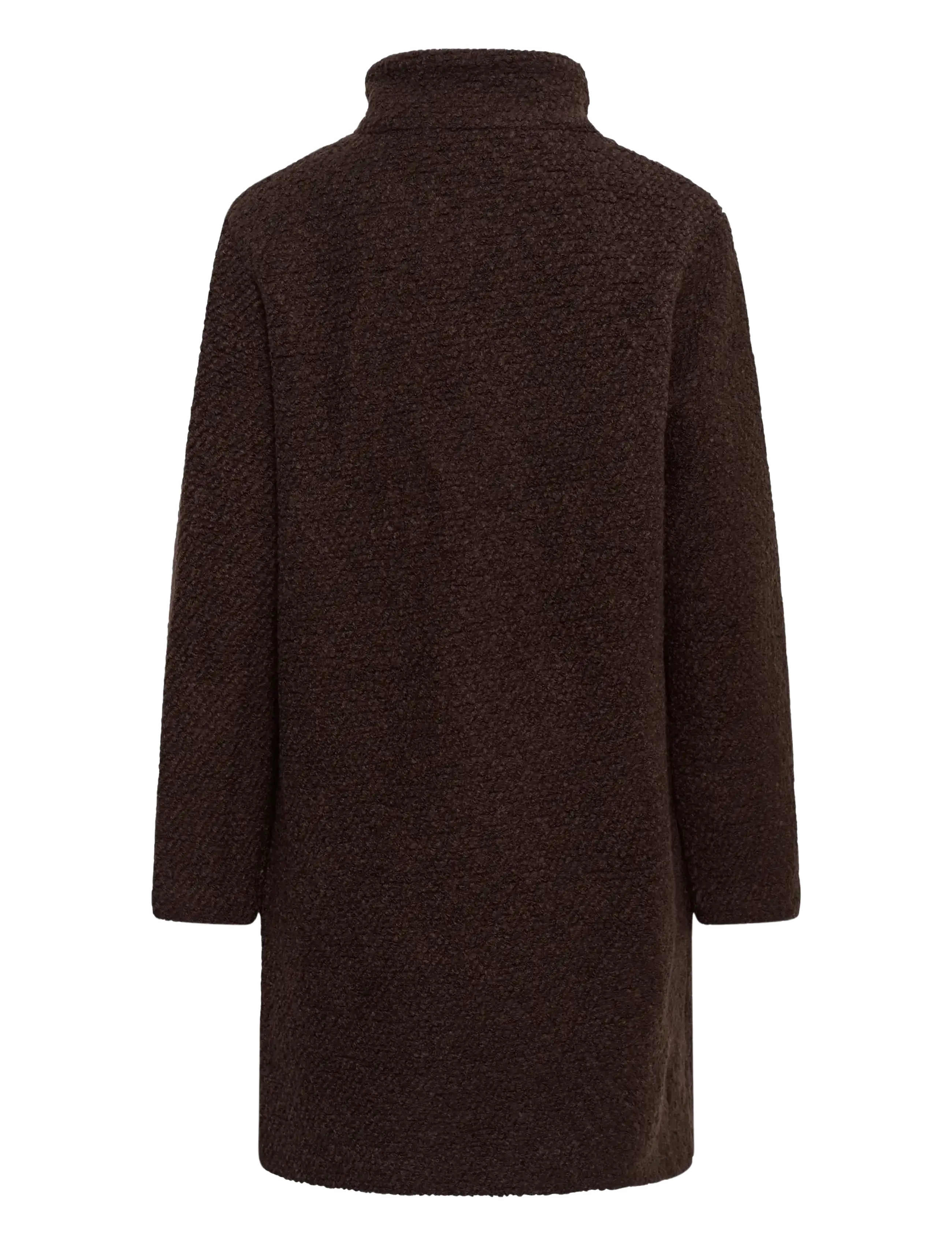 Saint Tropez - FerddySZ Wool Coat - winter jackets - dark oak - 2