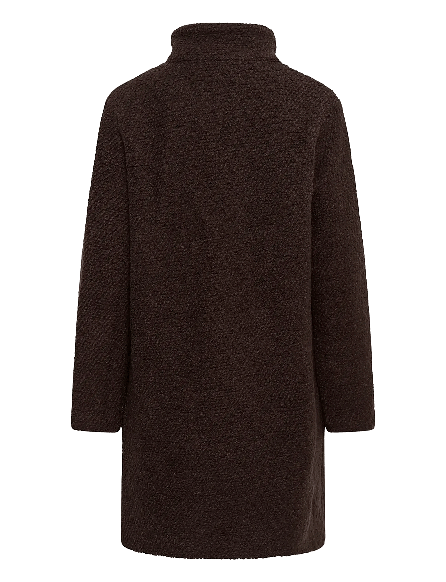 Saint Tropez - FerddySZ Wool Coat - talvejoped - dark oak - 2