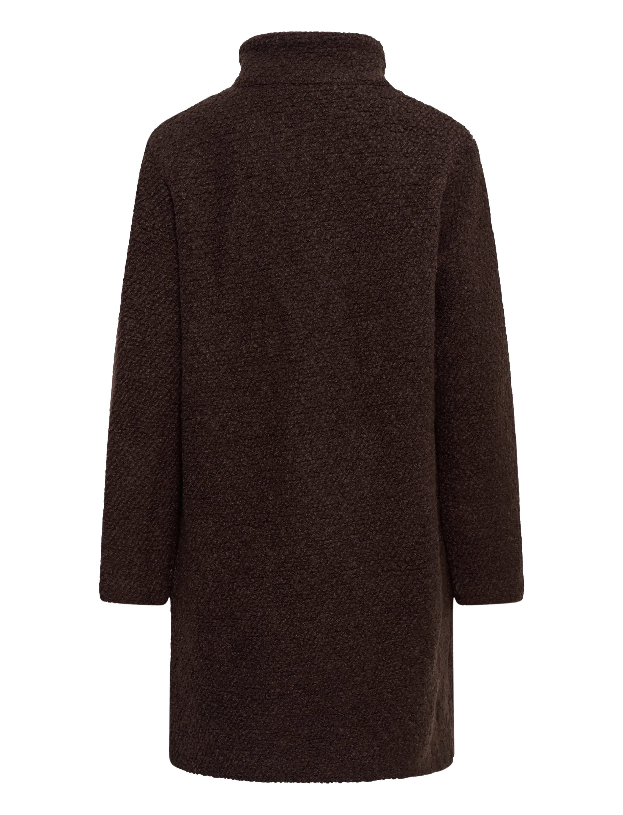 Saint Tropez - FerddySZ Wool Coat - vinterjakker - dark oak - 2