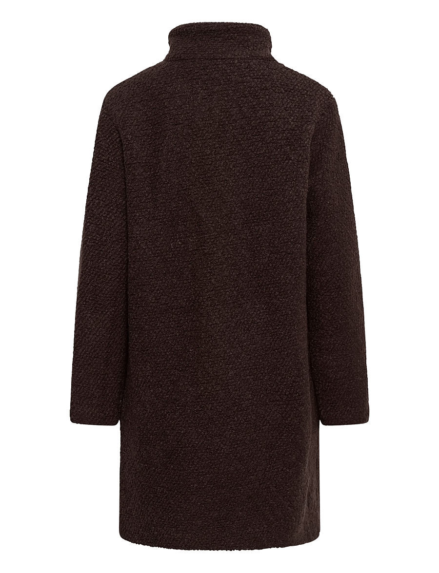 Saint Tropez - FerddySZ Wool Coat - vinterjakker - dark oak - 2