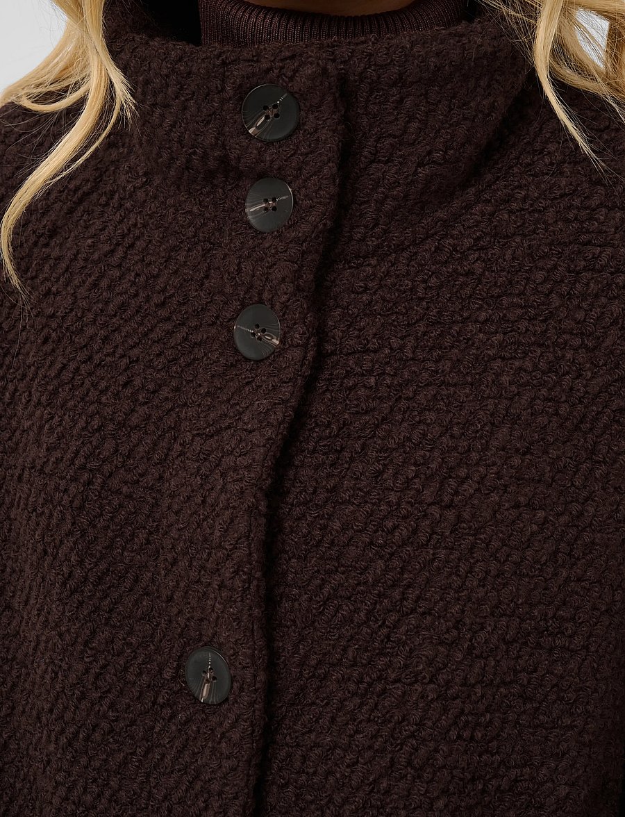 Saint Tropez - FerddySZ Wool Coat - talvejoped - dark oak - 4