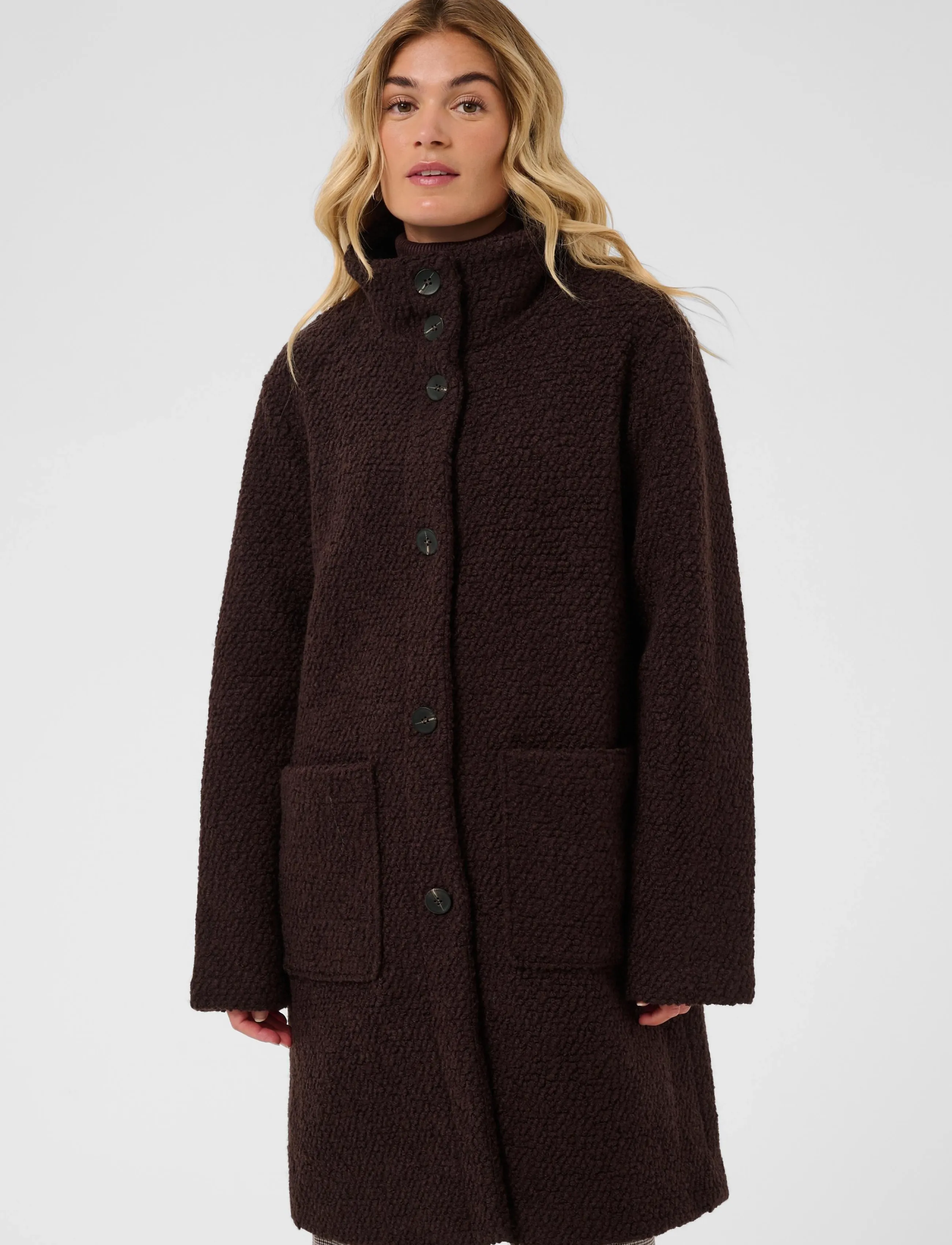 SAINT TROPEZ Ferddysz Wool Coat kappor & rockar dam – bild 5