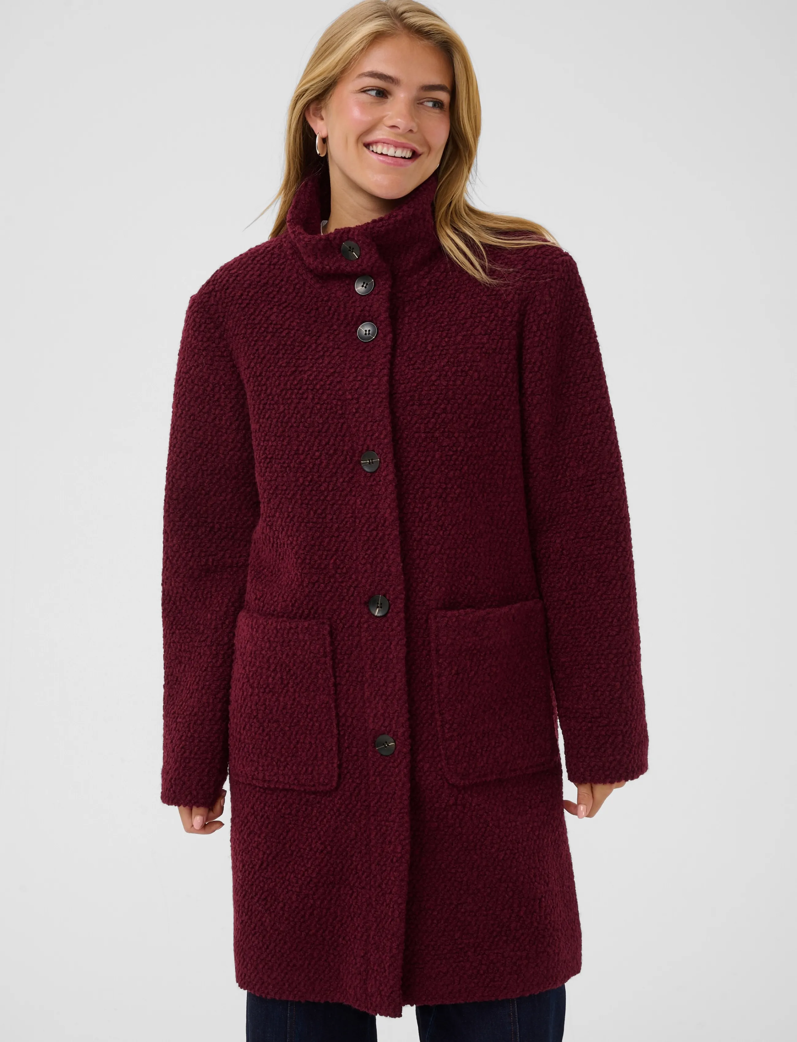 SAINT TROPEZ Ferddysz Wool Coat vinterkappor dam – bild 5