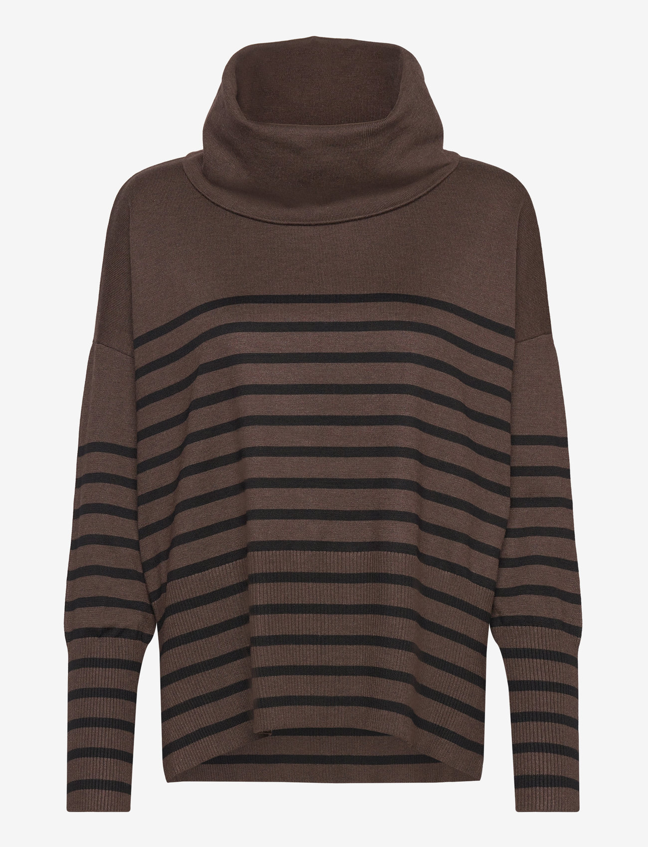 Saint Tropez - GrilaSZ Cowlneck Pullover - rullekraver - dark oak melange - 1