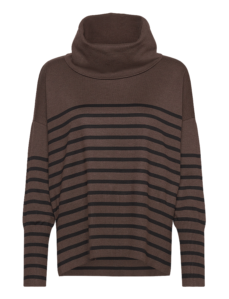 Saint Tropez - GrilaSZ Cowlneck Pullover - rollkragenpullover - dark oak melange - 1