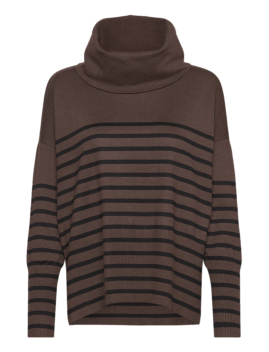 Saint Tropez - GrilaSZ Cowlneck Pullover - rollkragenpullover - dark oak melange - 1