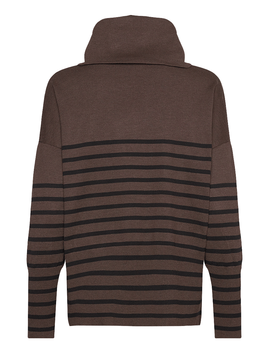 Saint Tropez - GrilaSZ Cowlneck Pullover - rollkragenpullover - dark oak melange - 2