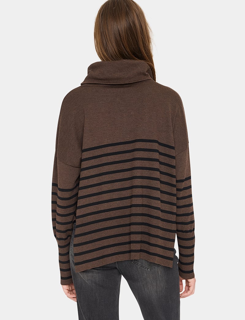 Saint Tropez - GrilaSZ Cowlneck Pullover - rollkragenpullover - dark oak melange - 4
