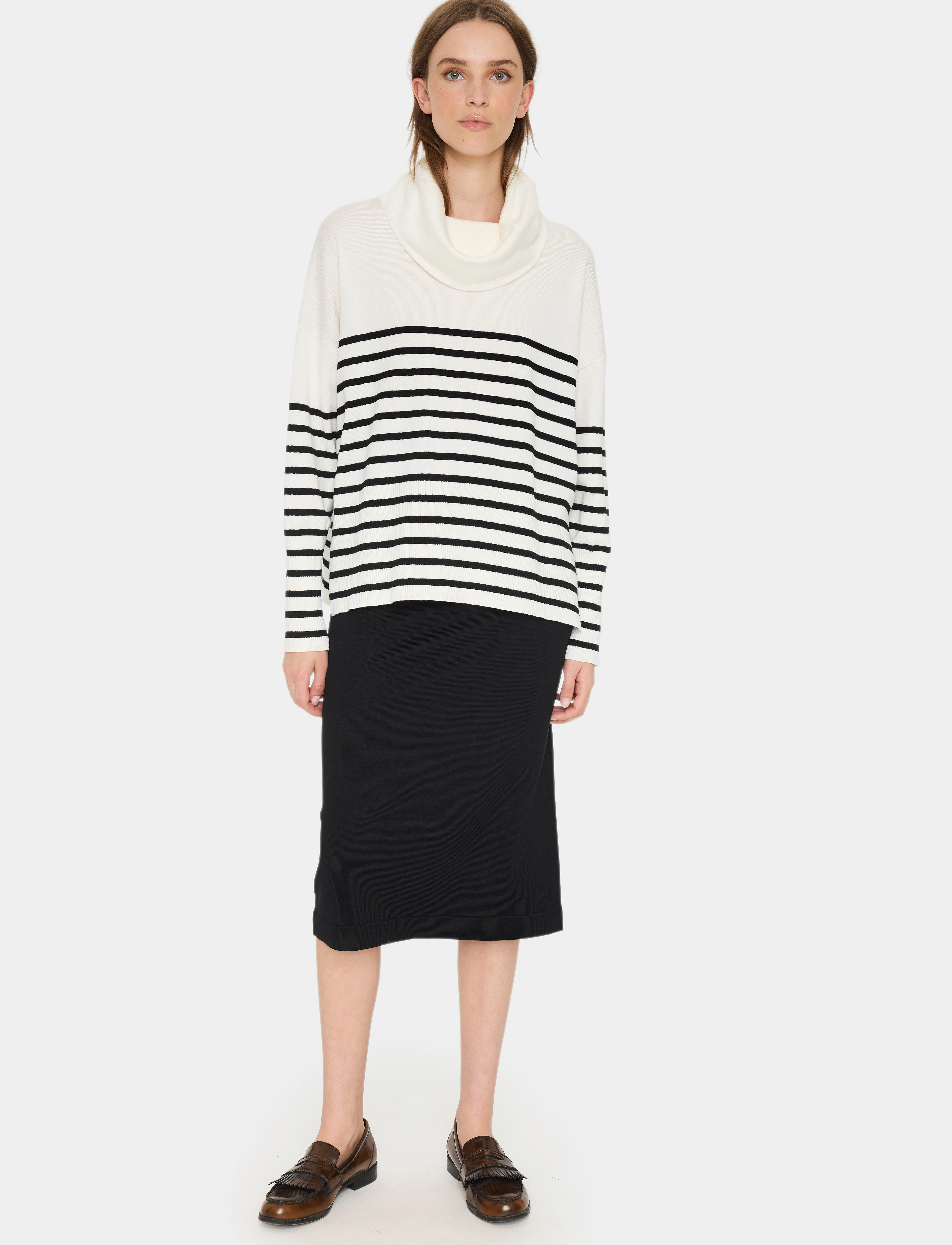 Saint Tropez - GrilaSZ Cowlneck Pullover - polotröjor - ice - 3
