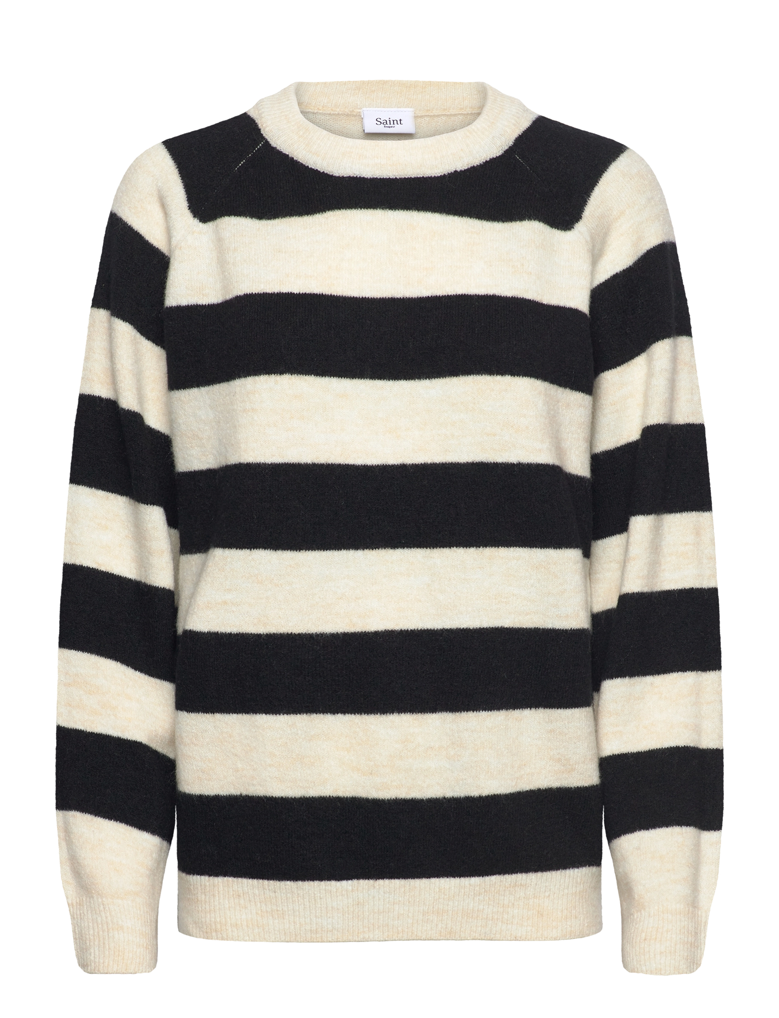 Saint Tropez GarbieSZ Pullover - Saint Tropez - ICE BLACK STRIPE / black