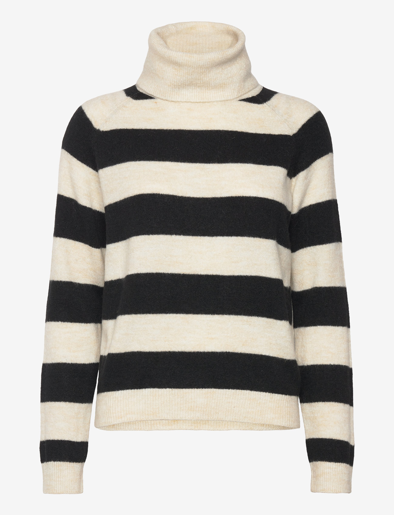 Saint Tropez - GarbieSZ Rollneck Pullover - kõrge kaelusega kudumid - ice black stripe - 1