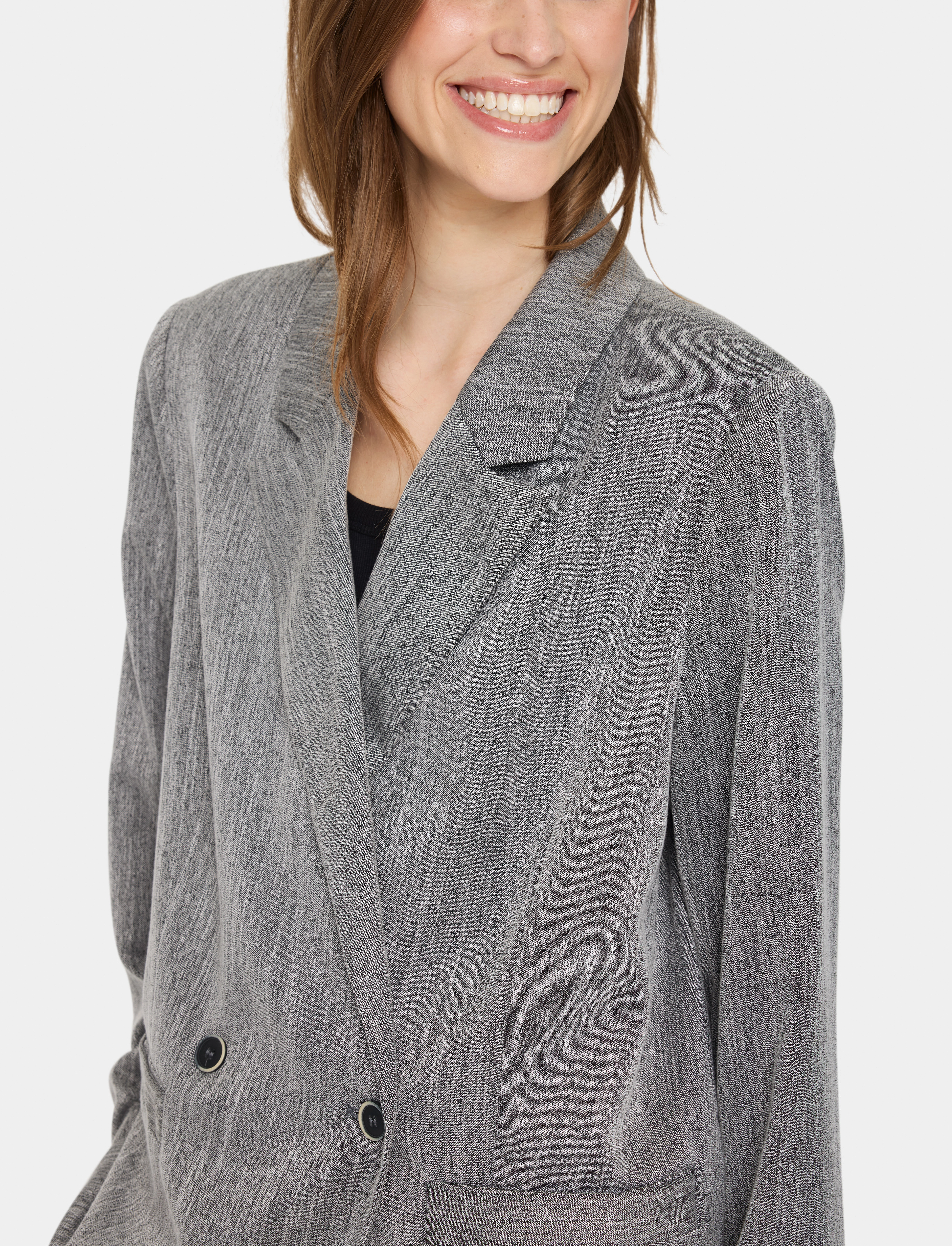 Saint Tropez - GlendaSZ Blazer - mist grey melange - 5