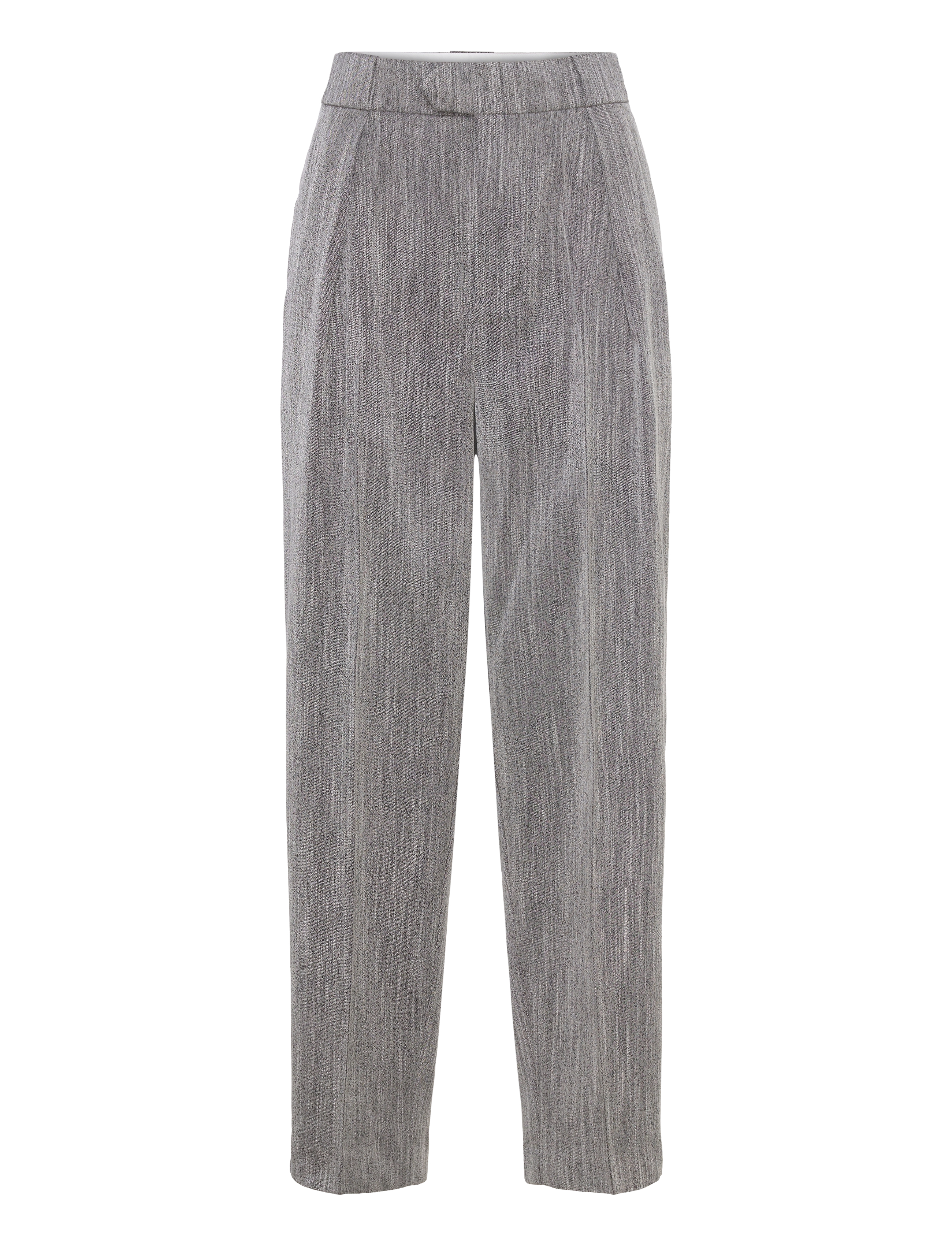 Saint Tropez GlendaSZ Pants - Tøj - MIST GREY MELANGE / silver
