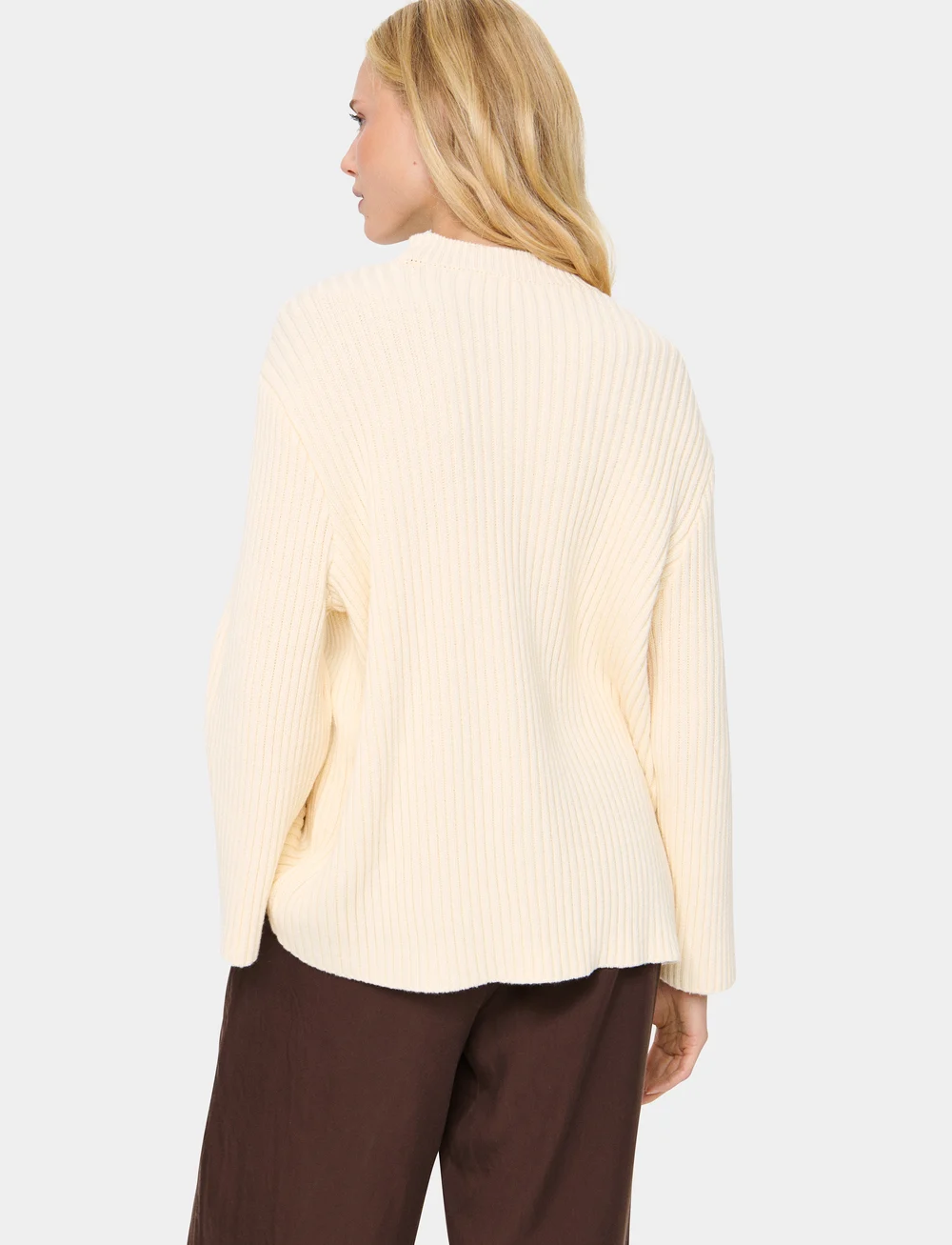 Saint Tropez - GilbertaSZ Pullover - striktrøjer - pearled ivory - 4