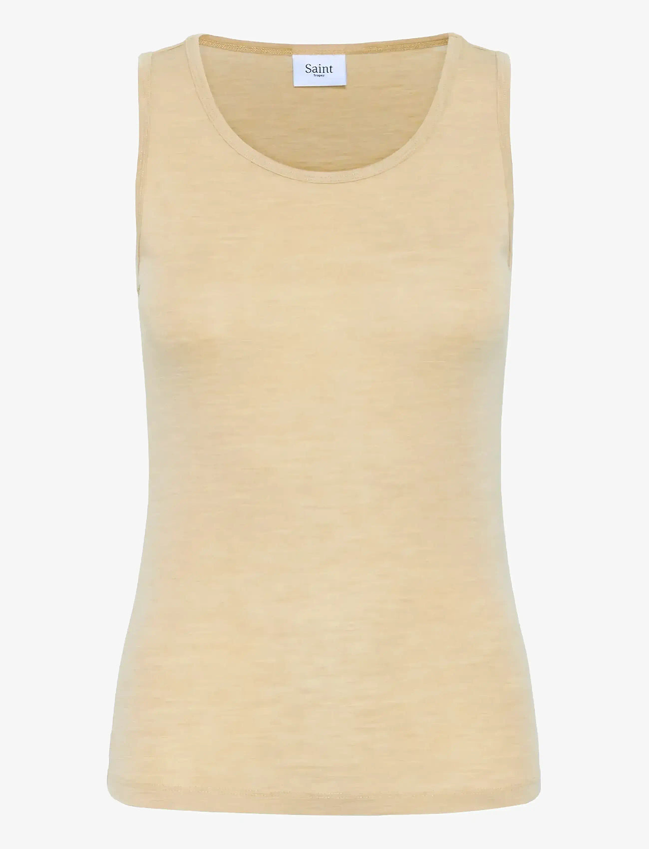 Saint Tropez - GarimaSZ Wool Tank Top - tanktops - brown rice melange - 1