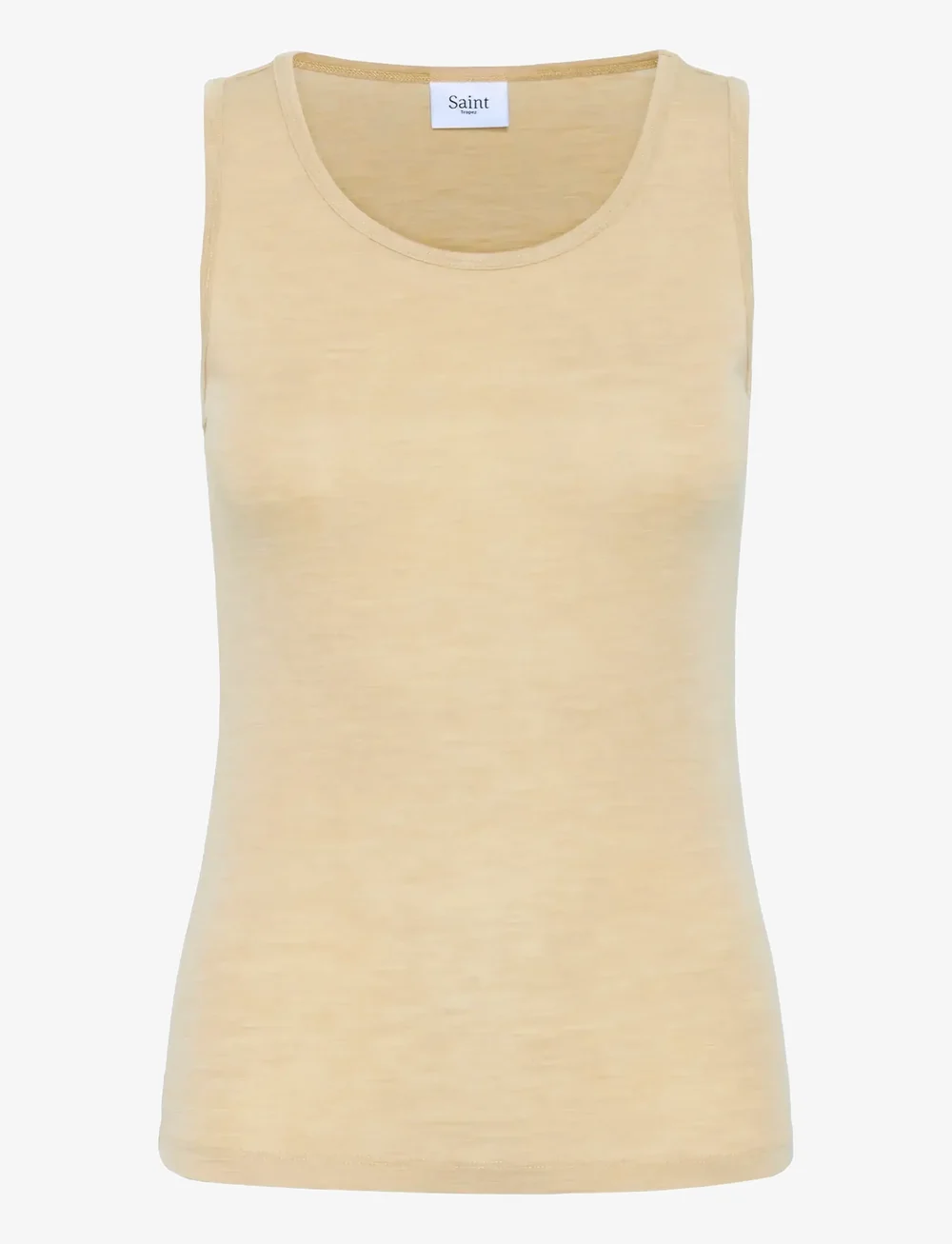 Saint Tropez - GarimaSZ Wool Tank Top - Ärmellose tops - brown rice melange - 1