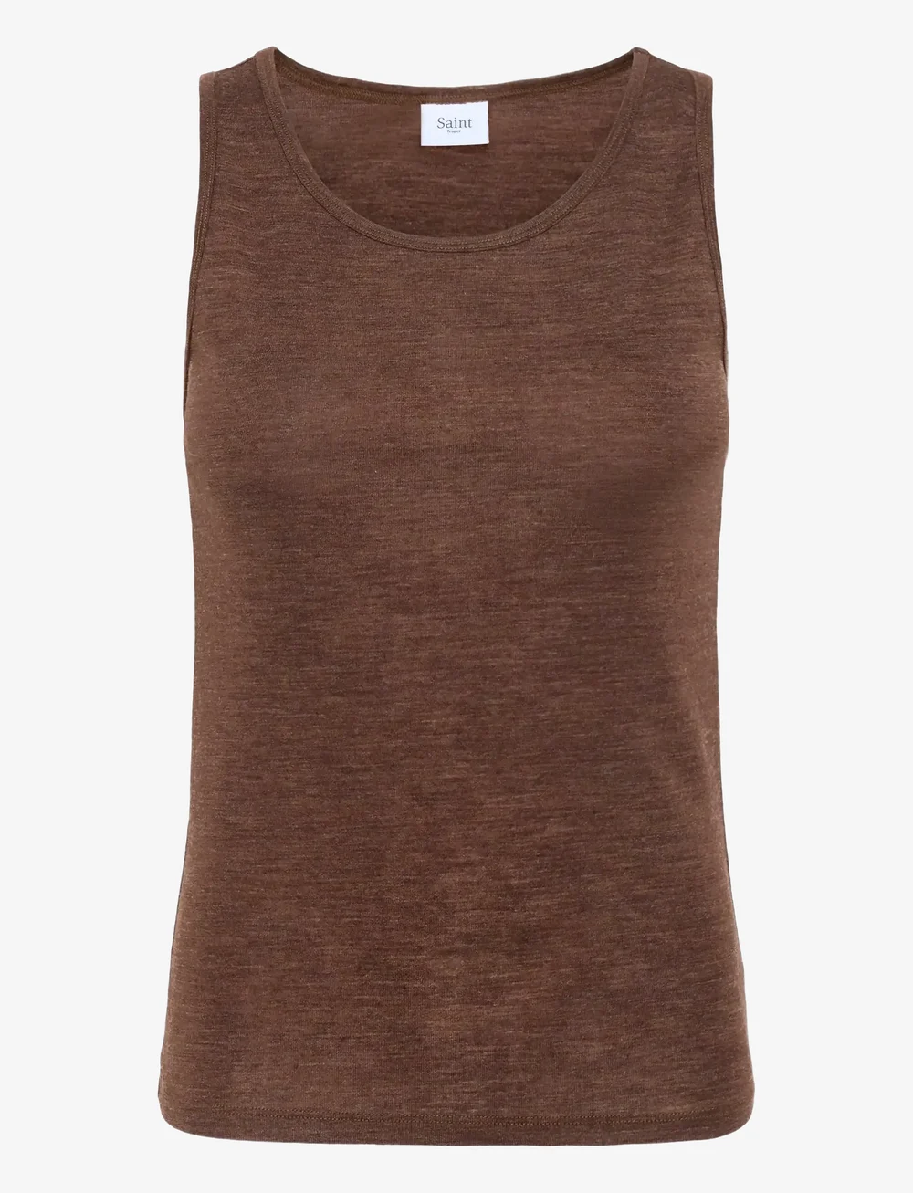 Saint Tropez - GarimaSZ Wool Tank Top - linnen - fondue fudge melange - 1