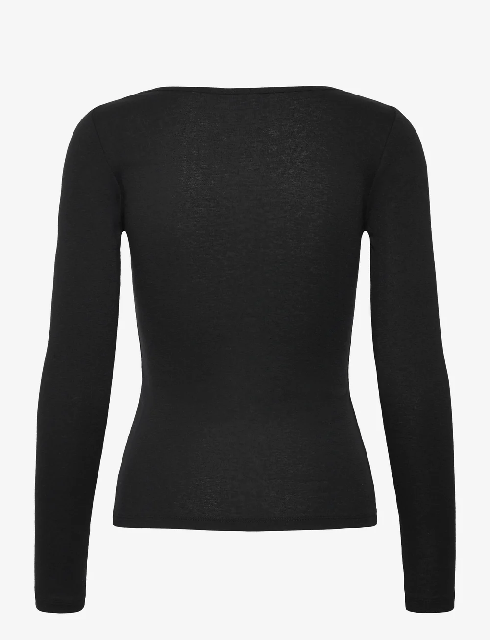 Saint Tropez - GarimaSZ Wool LS Blouse - langärmlige tops - black - 2