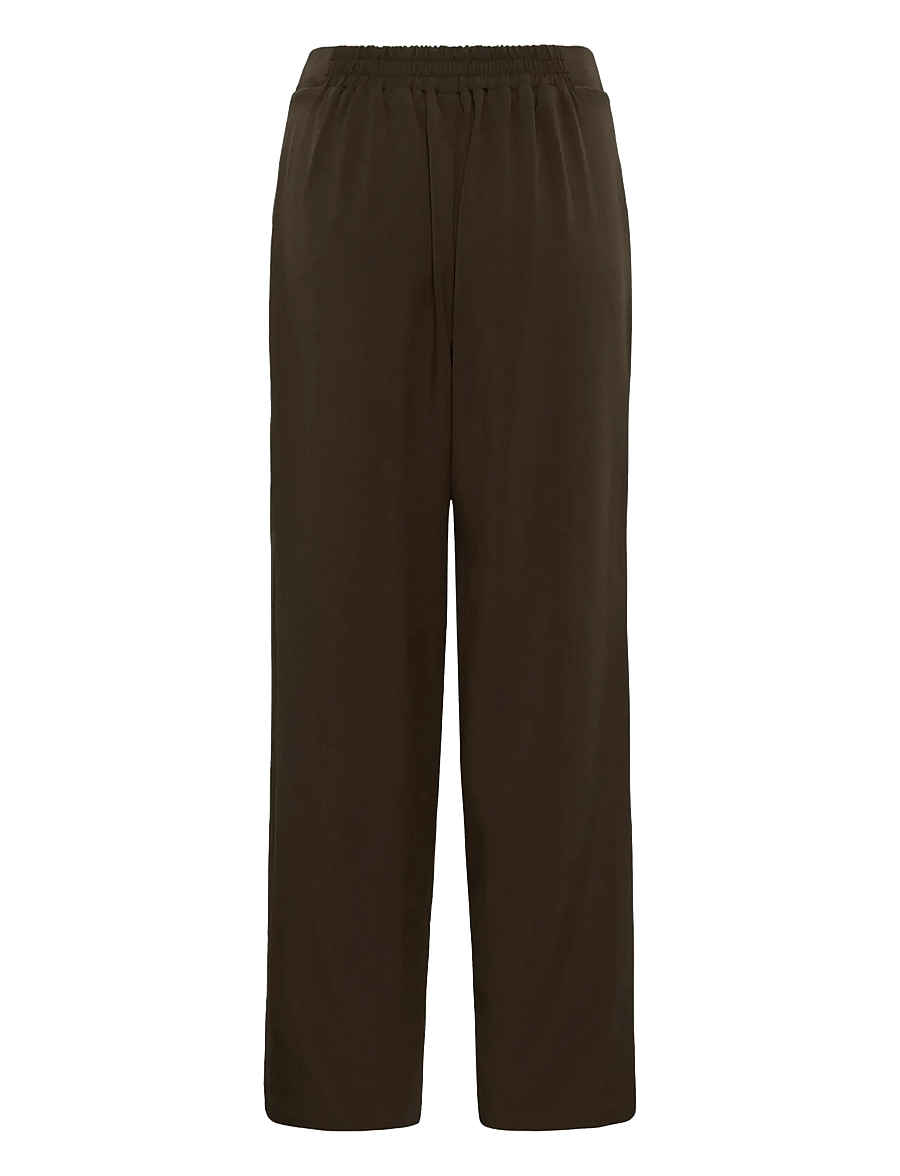 Saint Tropez - CelestSZ Wide Leg Pants - hosen mit weitem bein - chocolate brown - 2