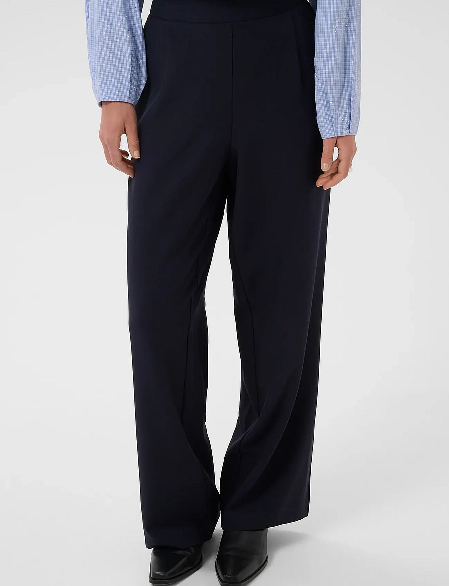 Saint Tropez - CelestSZ Wide Leg Pants - vida byxor - night sky - 0