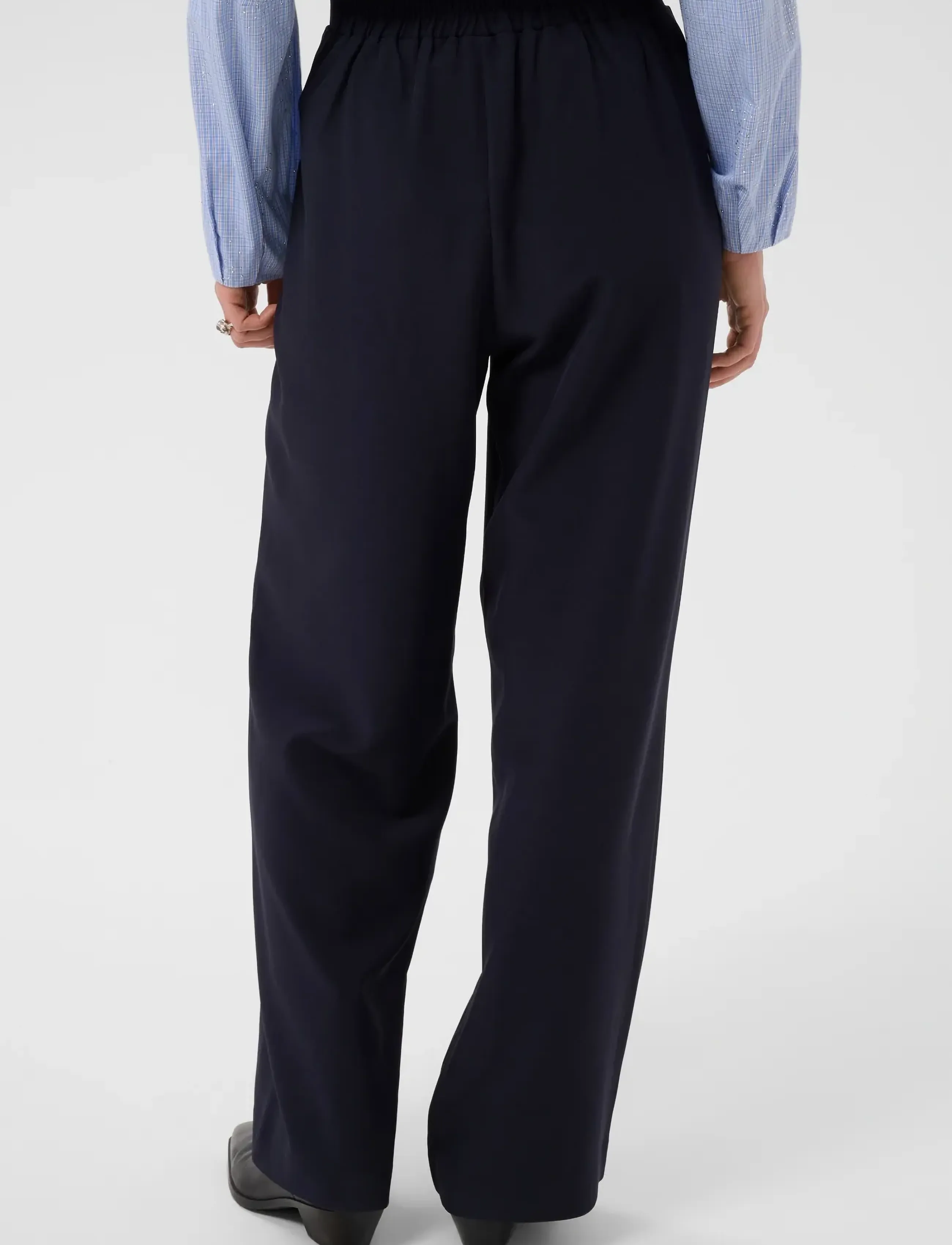 Saint Tropez - CelestSZ Wide Leg Pants - vida byxor - night sky - 4