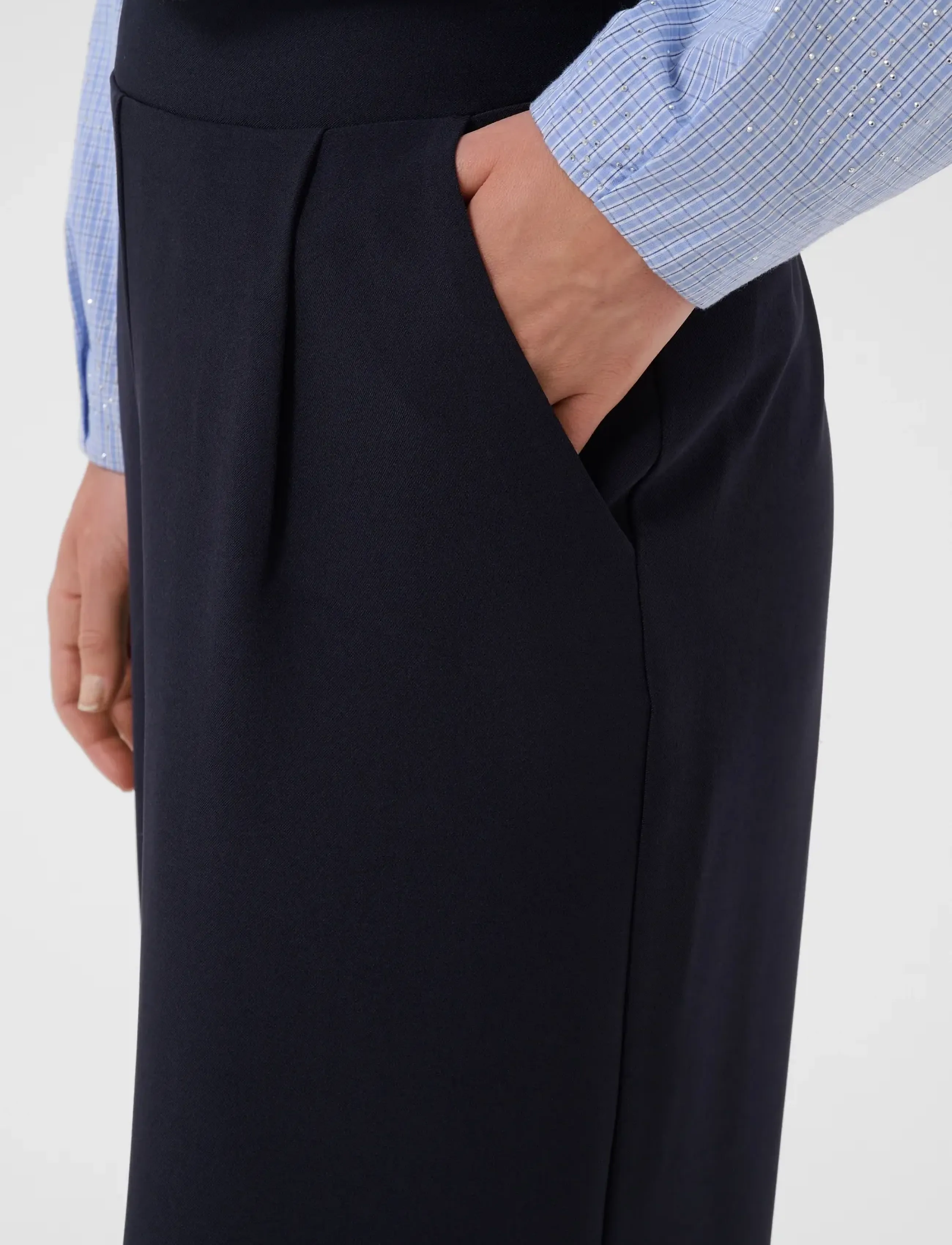 Saint Tropez - CelestSZ Wide Leg Pants - vida byxor - night sky - 5