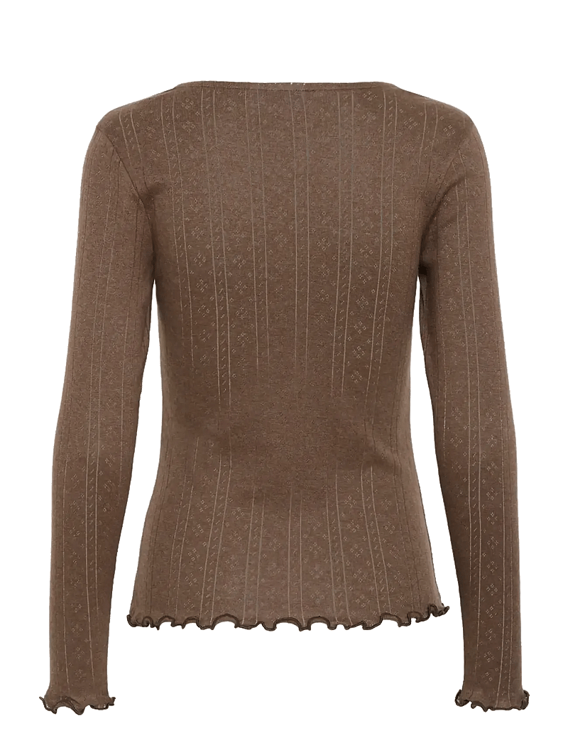 Saint Tropez - GruSZ Blouse - langærmede toppe - fondue fudge melange - 2