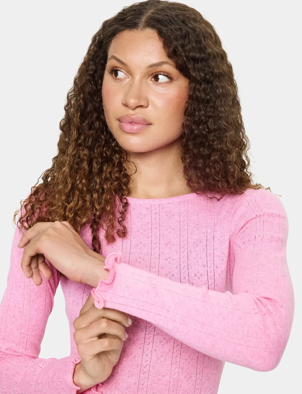 Saint Tropez - GruSZ Blouse - långärmade toppar - wild rose melange - 5