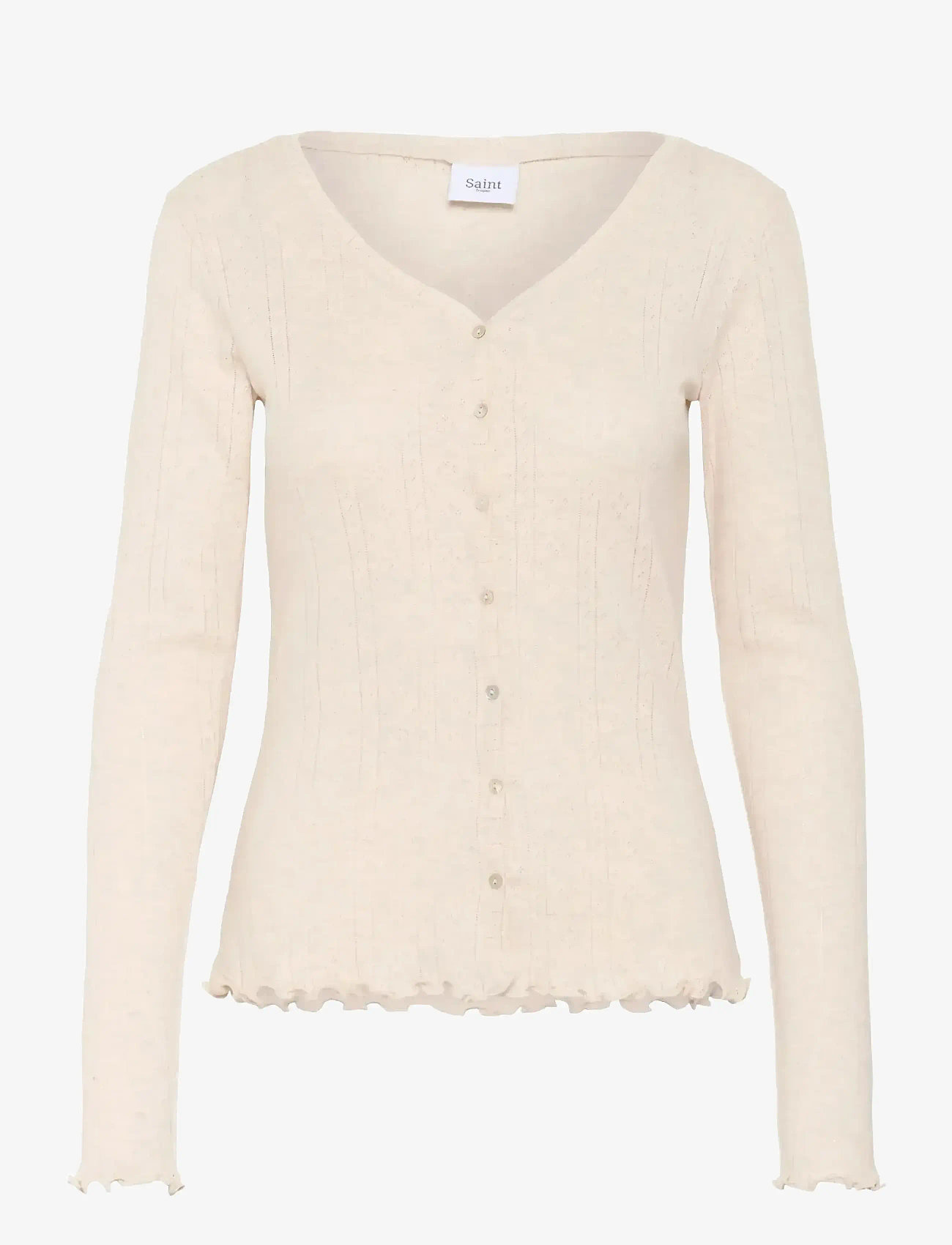 Saint Tropez - GruSZ Cardigan - cardigans - brown rice melange - 1