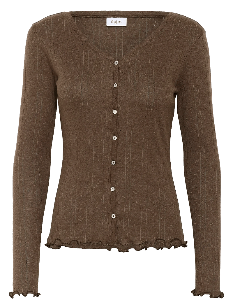 Saint Tropez - GruSZ Cardigan - neuletakit - fondue fudge melange - 1