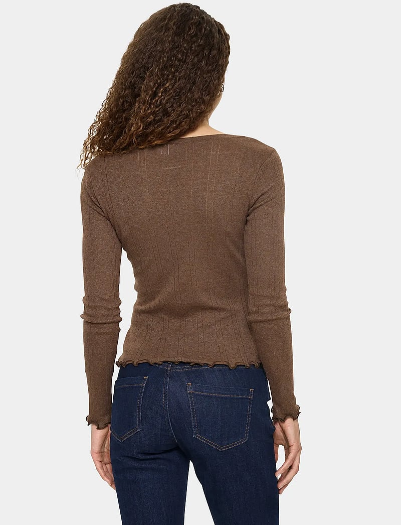 Saint Tropez - GruSZ Cardigan - neuletakit - fondue fudge melange - 4