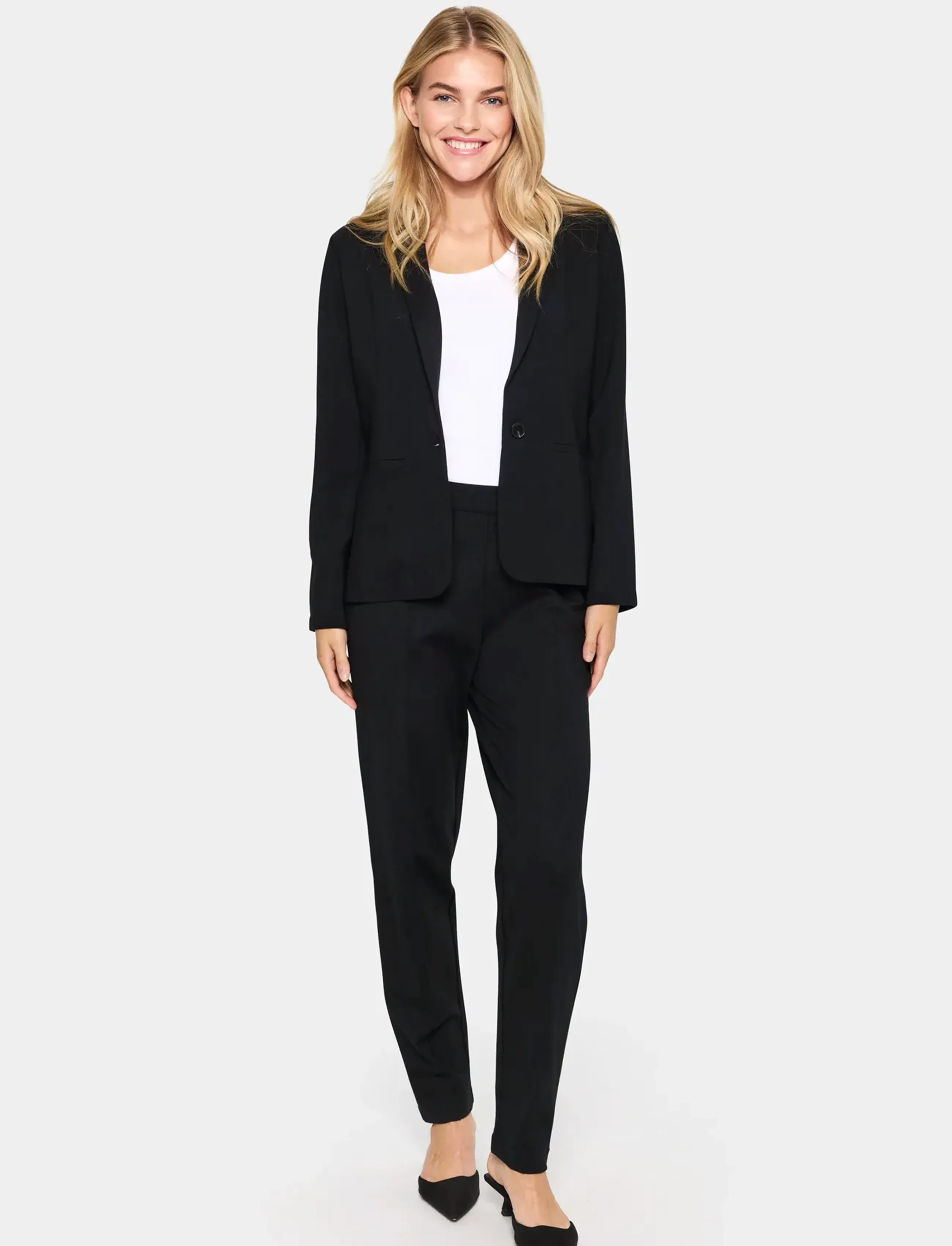Saint Tropez - GennySZ Pants - spodnie proste - black - 3