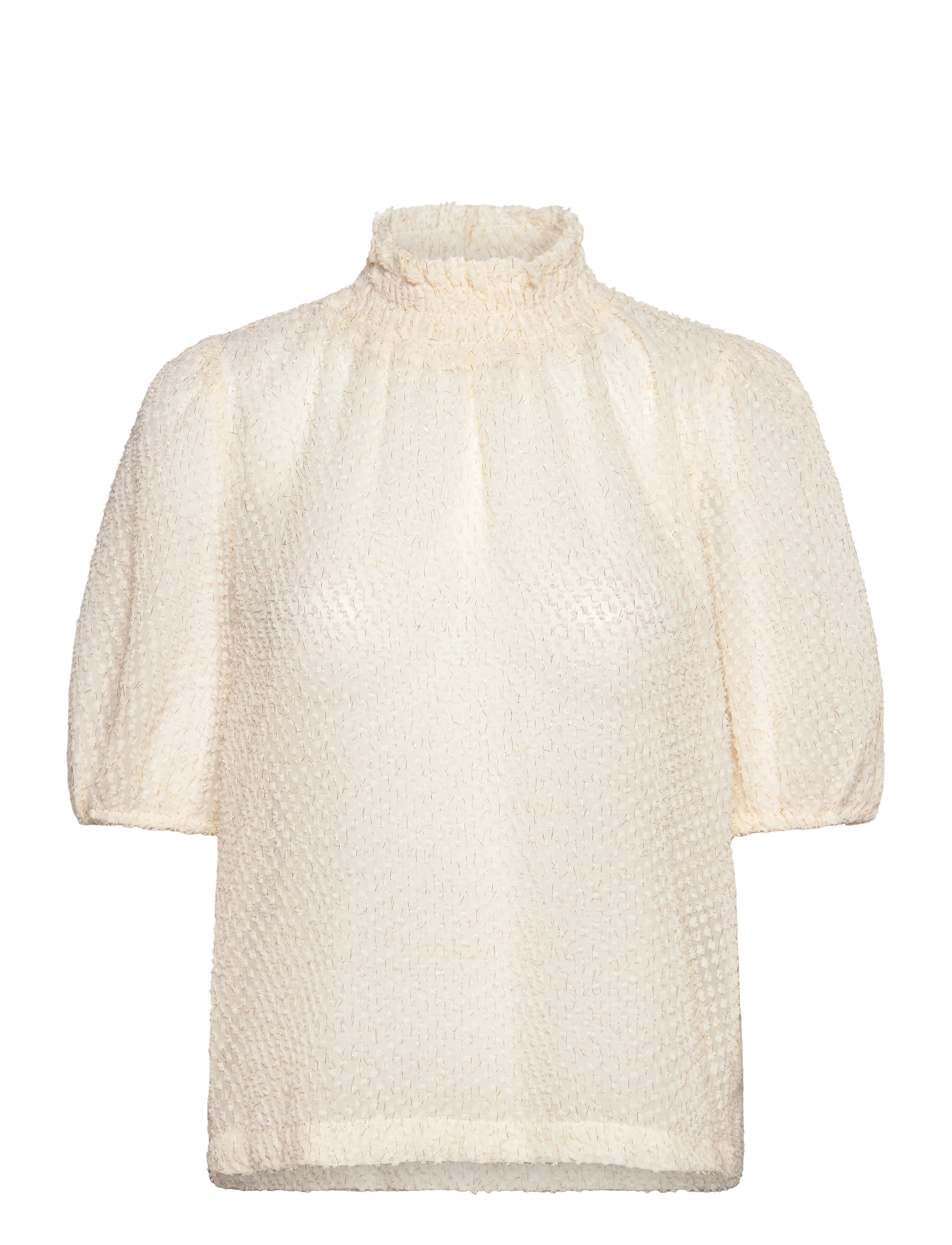 Saint Tropez - HelmaSZ SS Blouse - lühikeste varrukatega pluusid - ice - 1