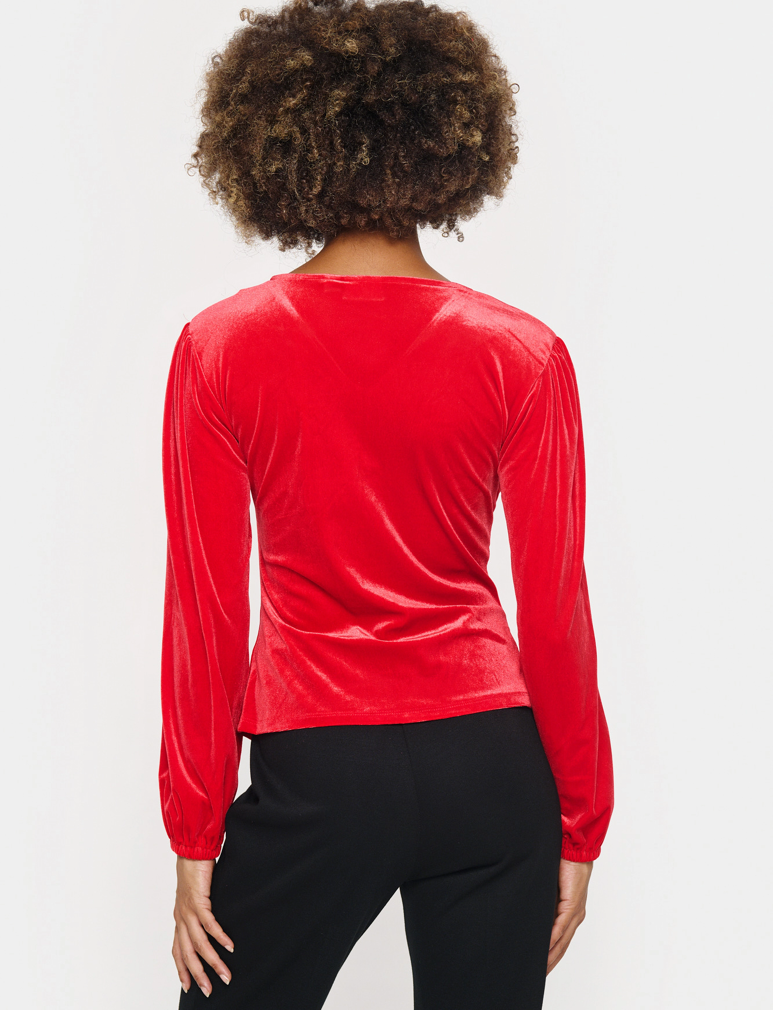 Saint Tropez - HebaSZ Blouse - long-sleeved blouses - racing red - 4