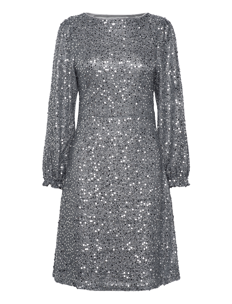 Saint Tropez - HinnaSZ Dress - paljettklänningar - silver - 1