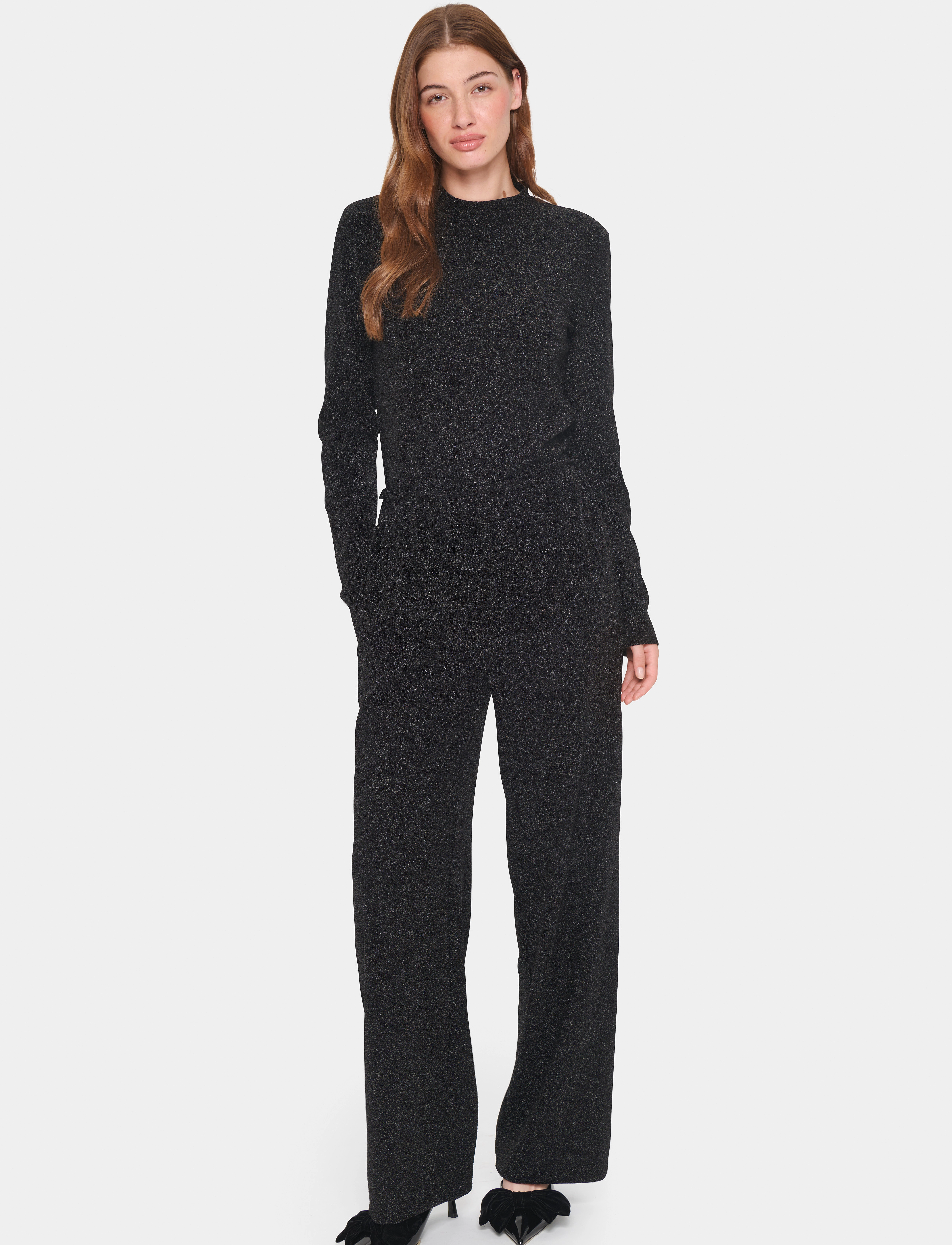 Saint Tropez - HumaSZ Pants - spodnie szerokie - black - 4