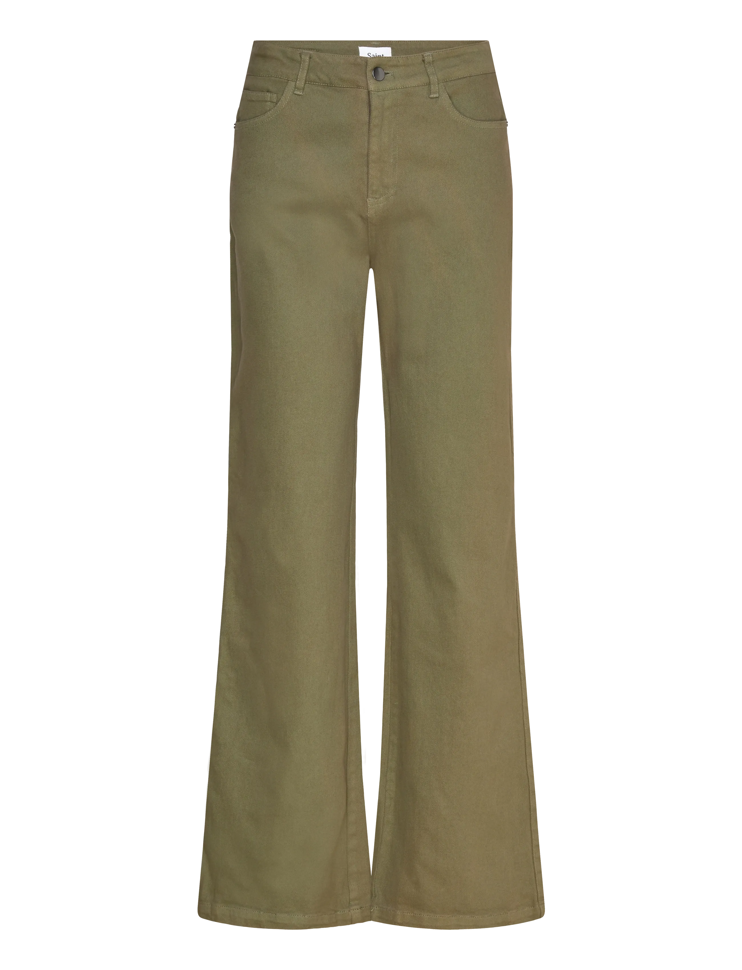 Saint Tropez IluSZ Wide Leg Jeans - Tøj - MUSK / khaki/green