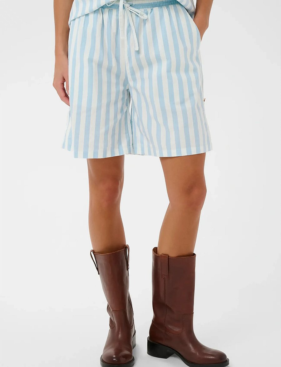 Saint Tropez - ZalindaSZ Shorts - vabaaja lühikesed püksid - skyway ice stripe - 0