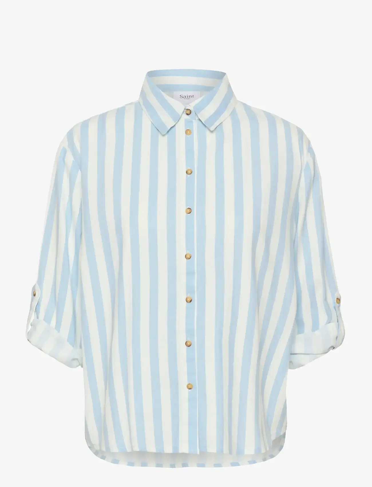 Saint Tropez - ZalindaSZ Shirt - pikkade varrukatega särgid - skyway ice stripe - 1