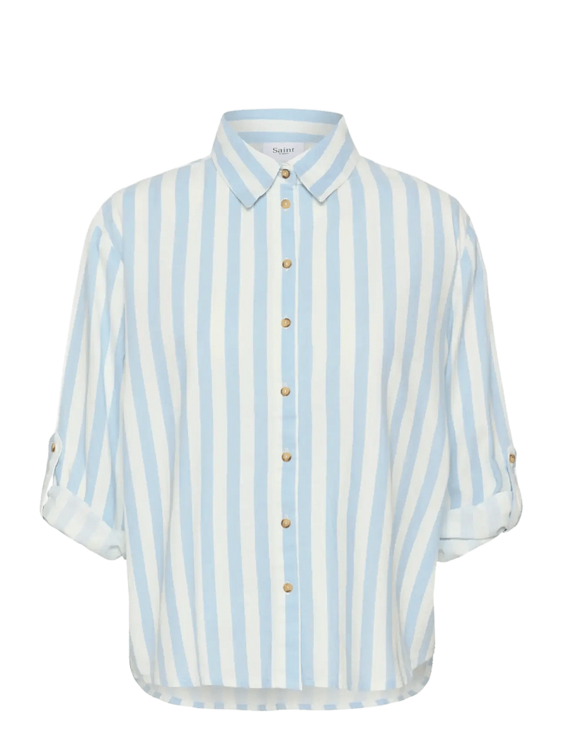 Saint Tropez - ZalindaSZ Shirt - pikkade varrukatega särgid - skyway ice stripe - 1